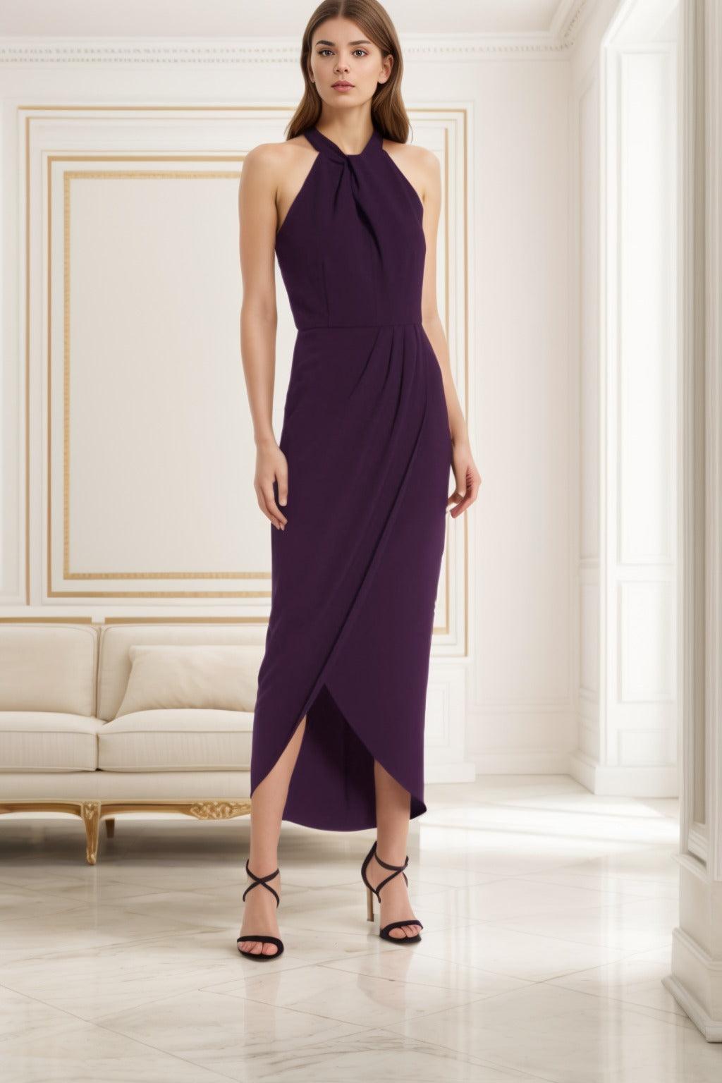 Sheath-Column High-Low Forged Chiffon Graduation Dresses CS0537 - COCOMELODY
