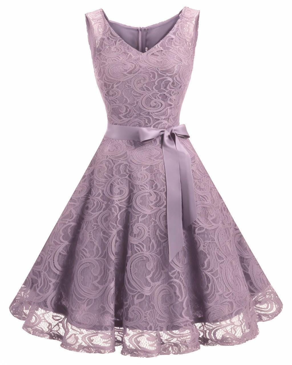 A-Line Knee Length Silk-Like Graduation Dresses CS0542 - COCOMELODY