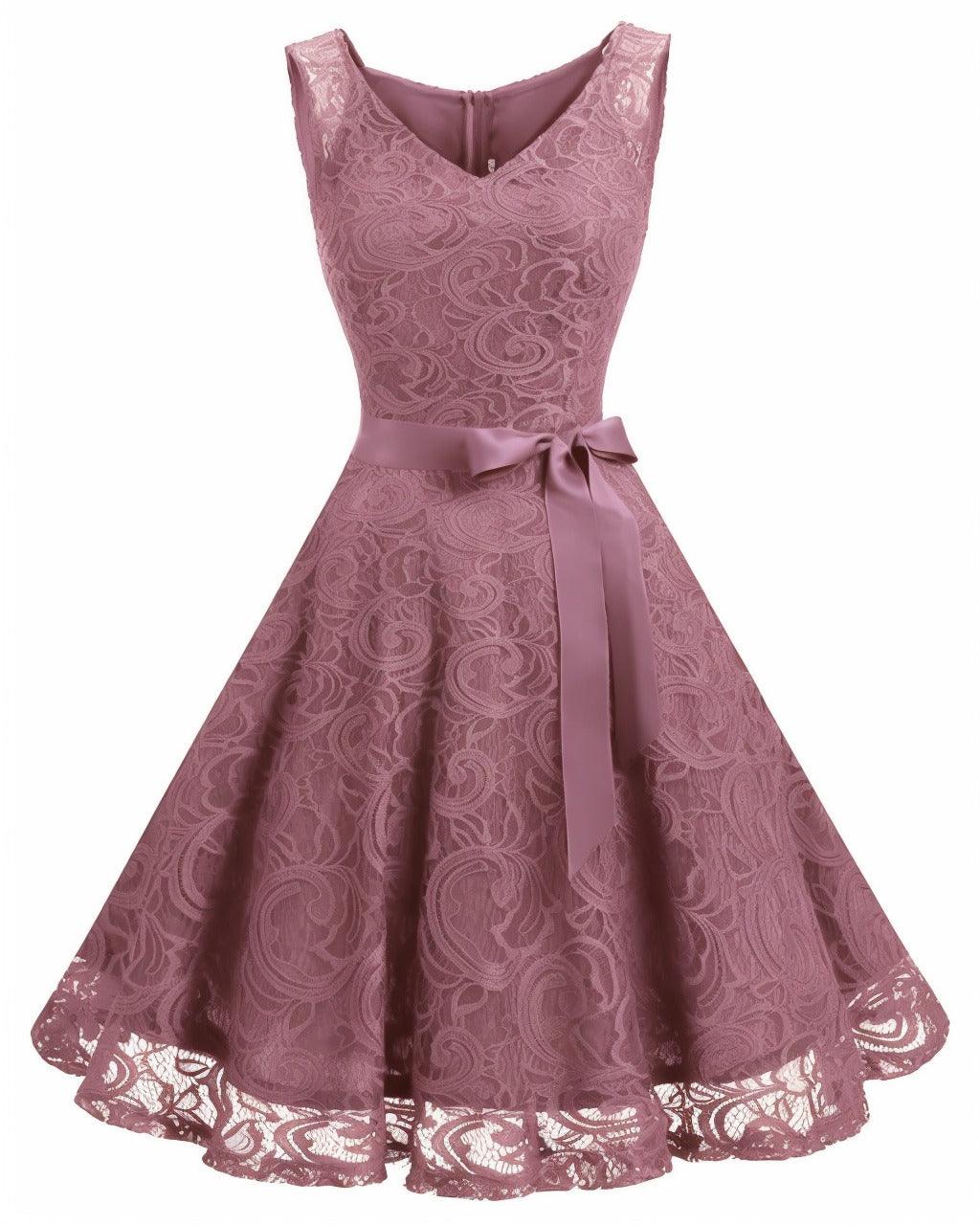 A-Line Knee Length Silk-Like Graduation Dresses CS0542 - COCOMELODY