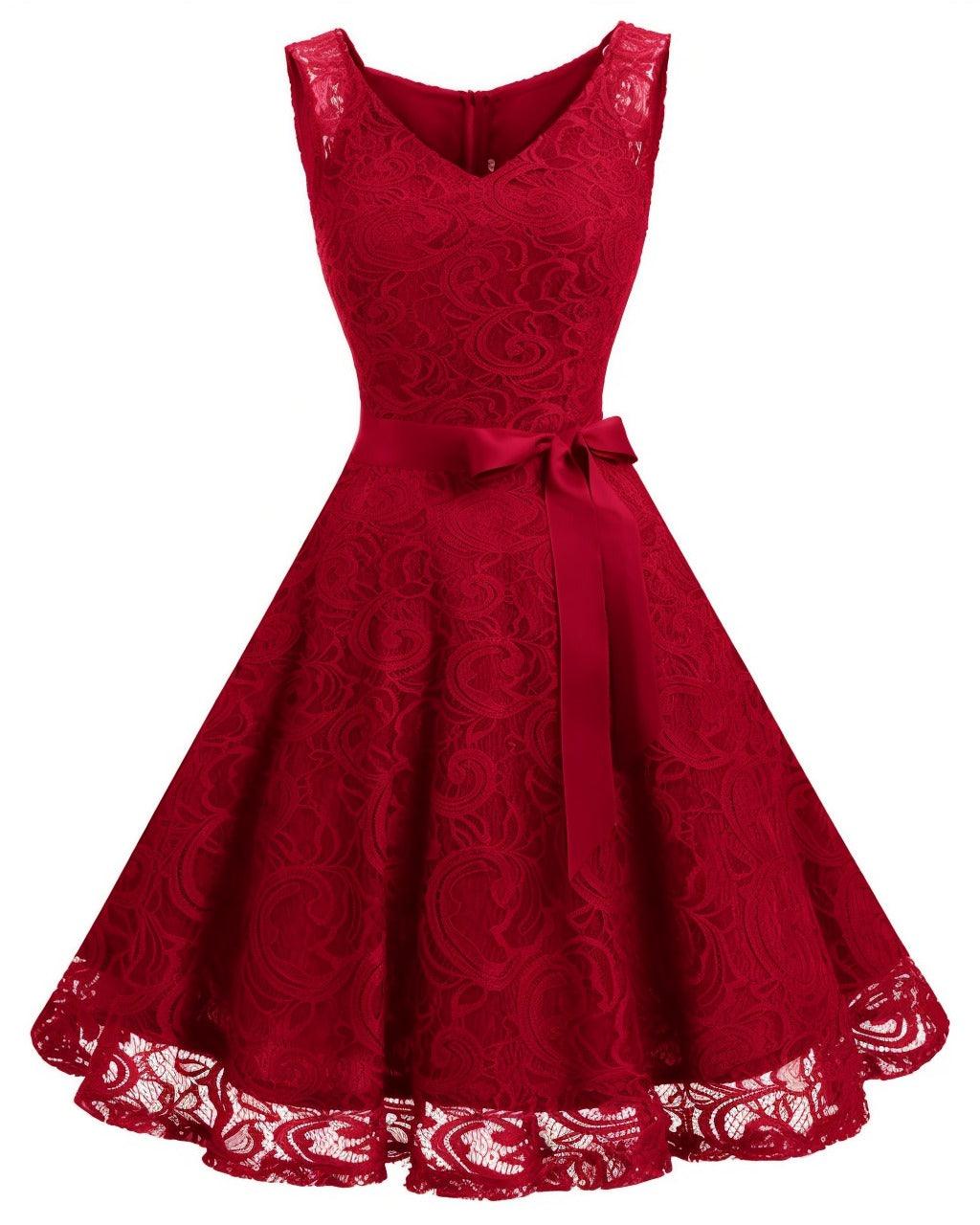A-Line Knee Length Silk-Like Graduation Dresses CS0542 - COCOMELODY