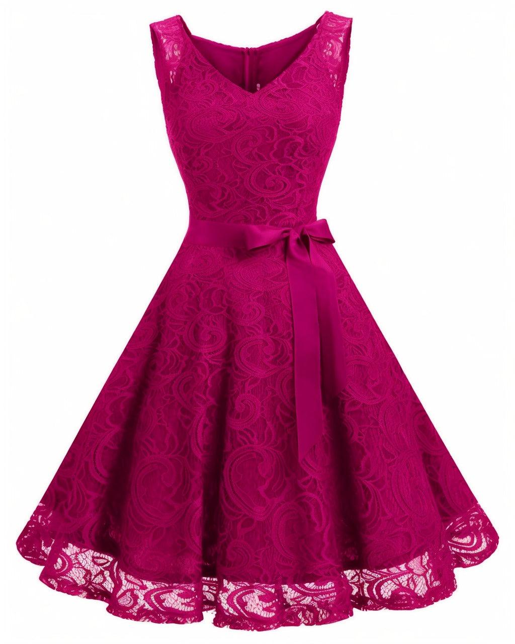 A-Line Knee Length Silk-Like Graduation Dresses CS0542 - COCOMELODY