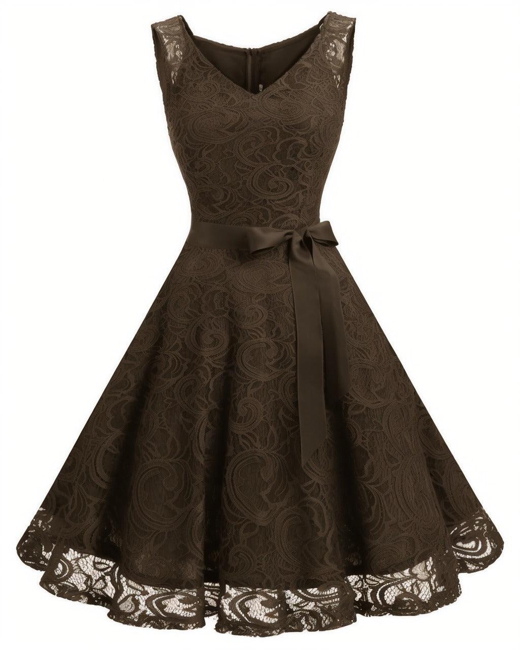 A-Line Knee Length Silk-Like Graduation Dresses CS0542 - COCOMELODY
