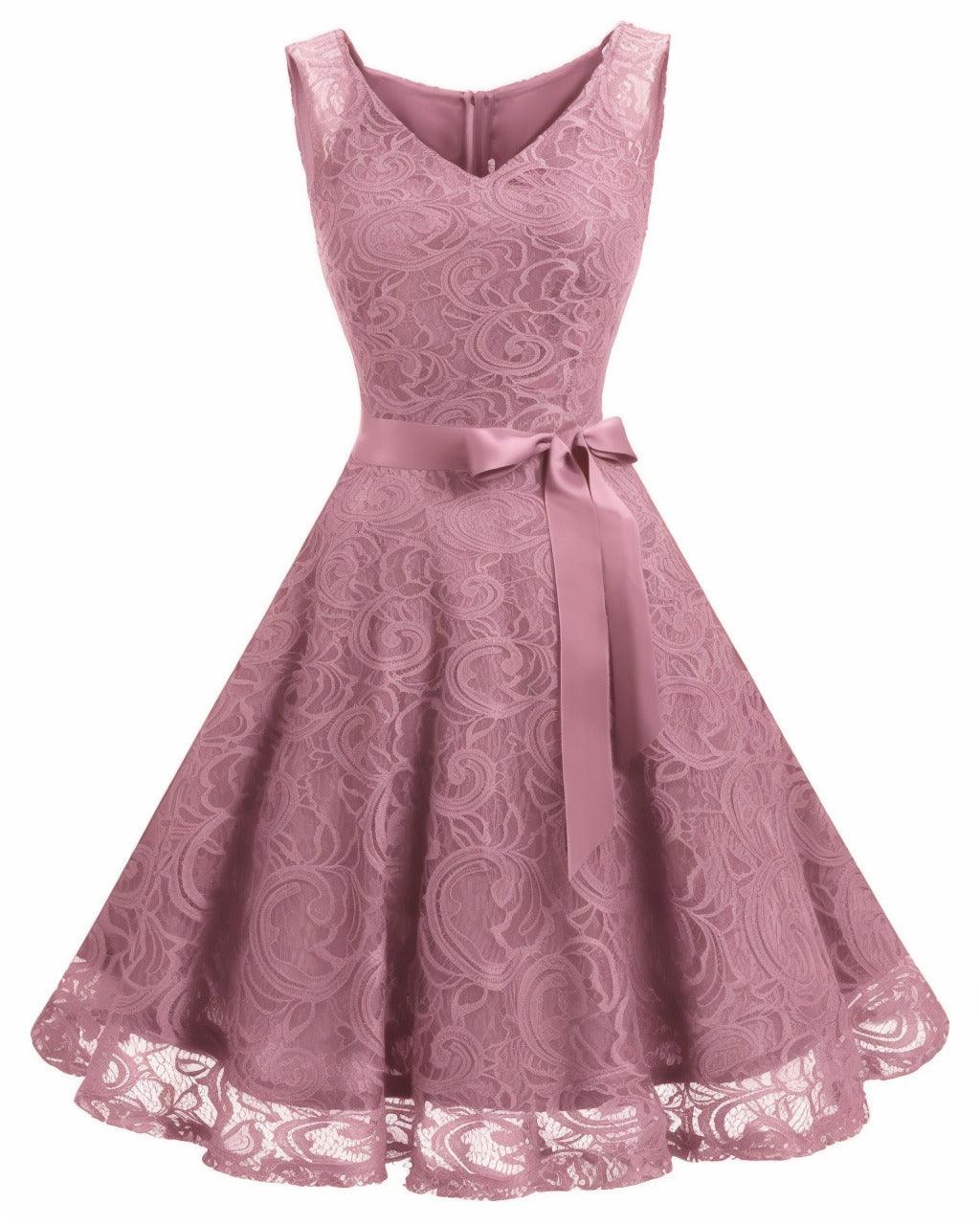 A-Line Knee Length Silk-Like Graduation Dresses CS0542 - COCOMELODY