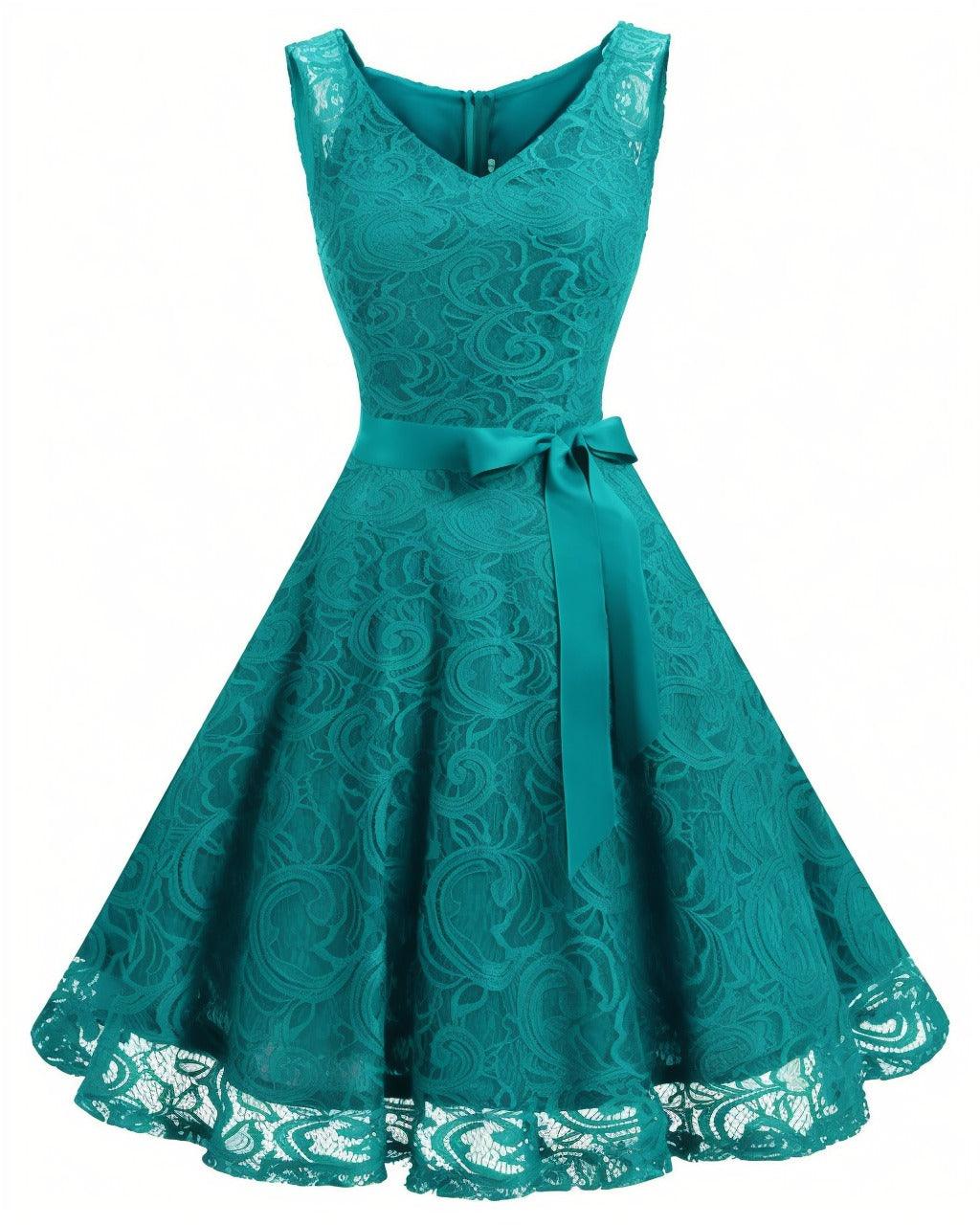 A-Line Knee Length Silk-Like Graduation Dresses CS0542 - COCOMELODY