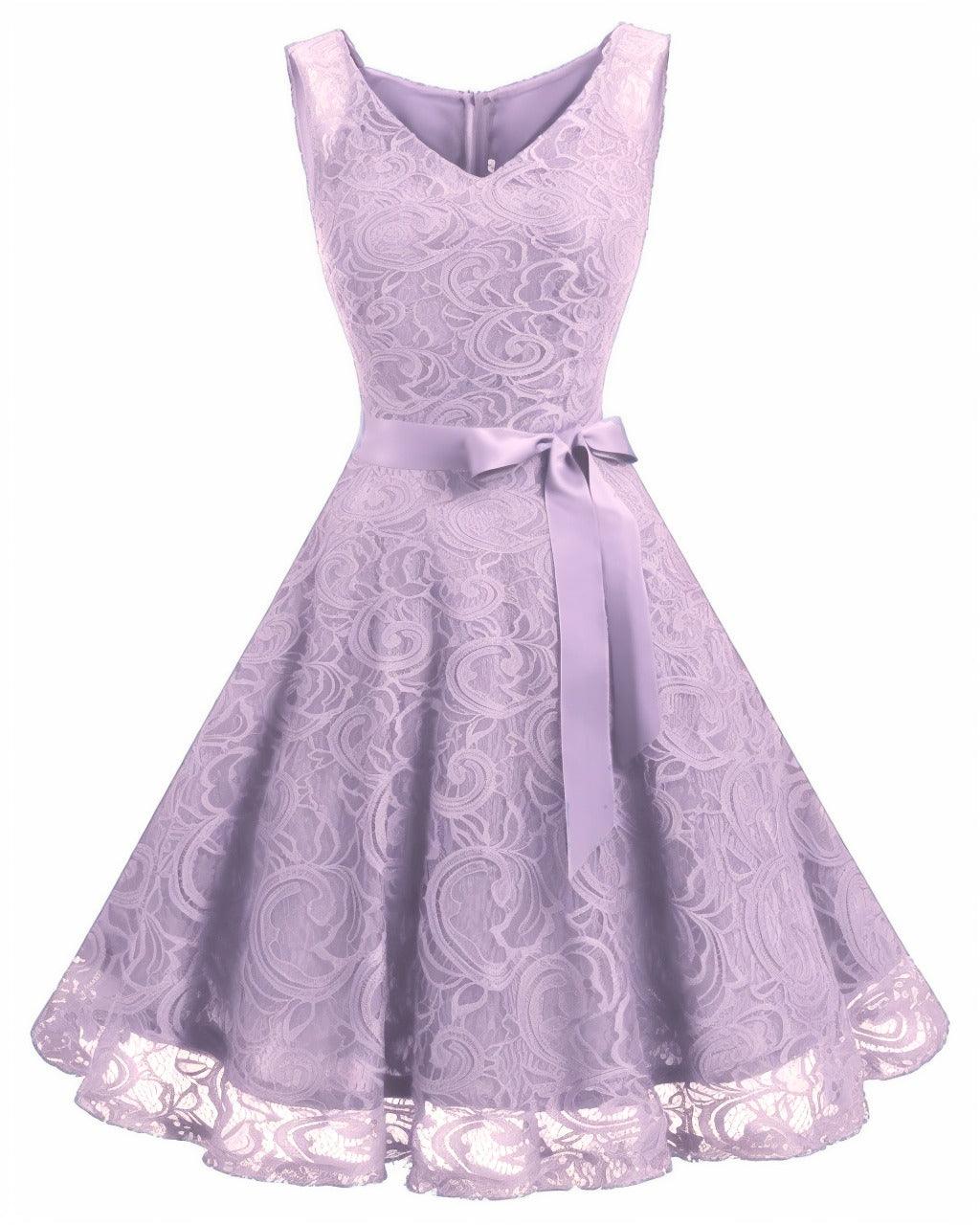 A-Line Knee Length Silk-Like Graduation Dresses CS0542 - COCOMELODY