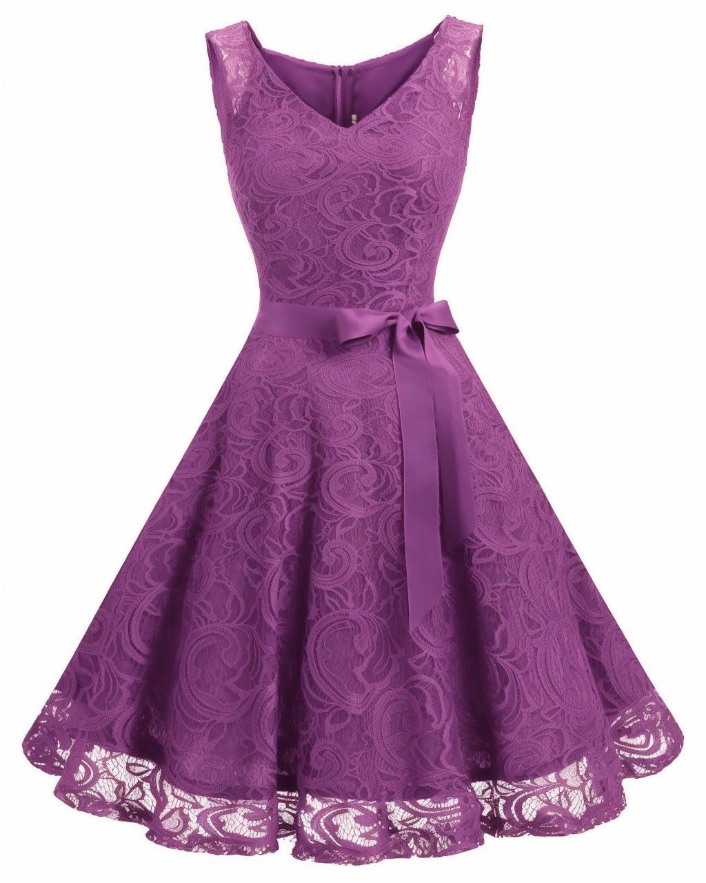 A-Line Knee Length Silk-Like Graduation Dresses CS0542 - COCOMELODY