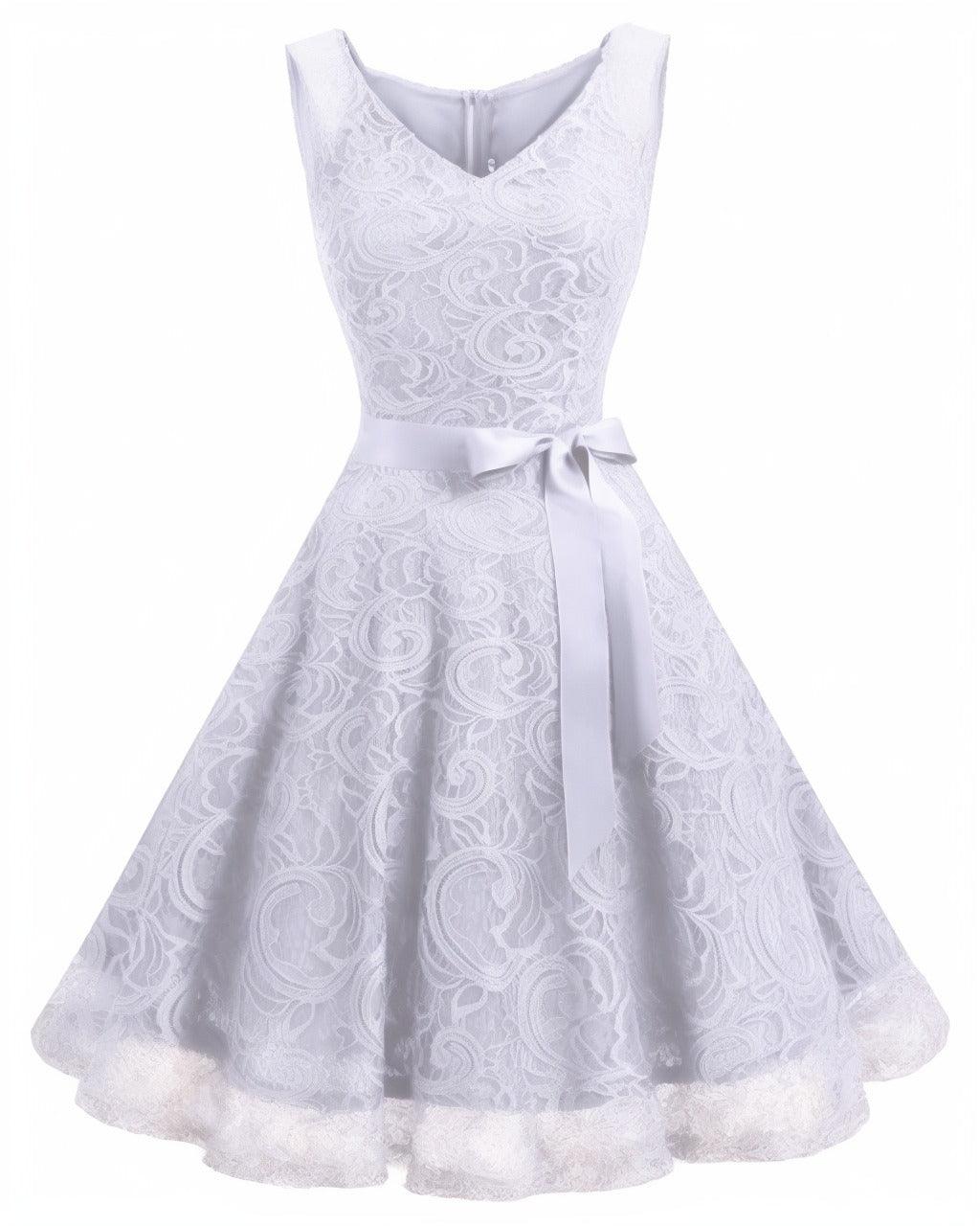 A-Line Knee Length Silk-Like Graduation Dresses CS0542 - COCOMELODY