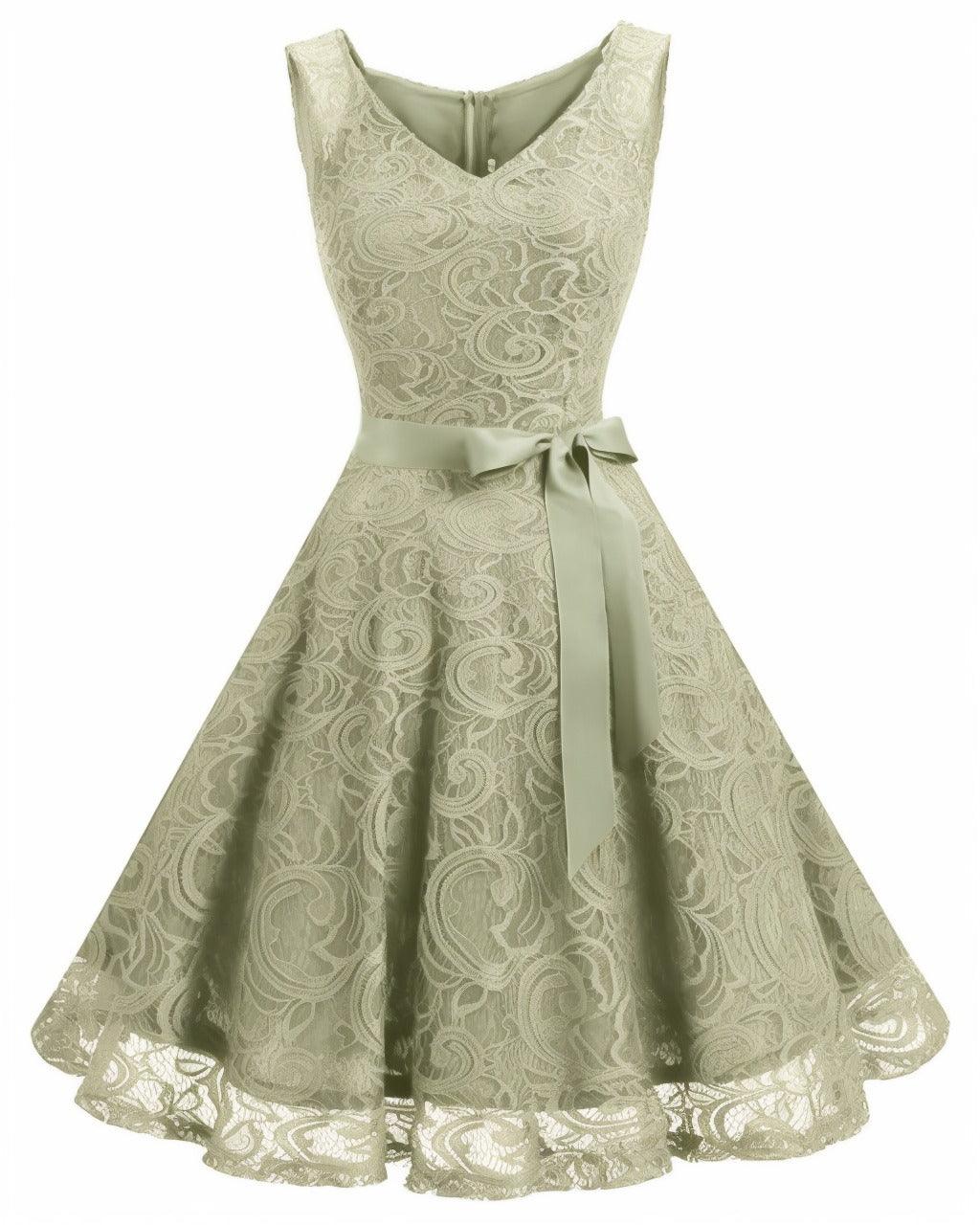 A-Line Knee Length Silk-Like Graduation Dresses CS0542 - COCOMELODY