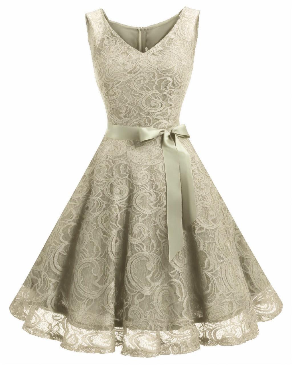 A-Line Knee Length Silk-Like Graduation Dresses CS0542 - COCOMELODY