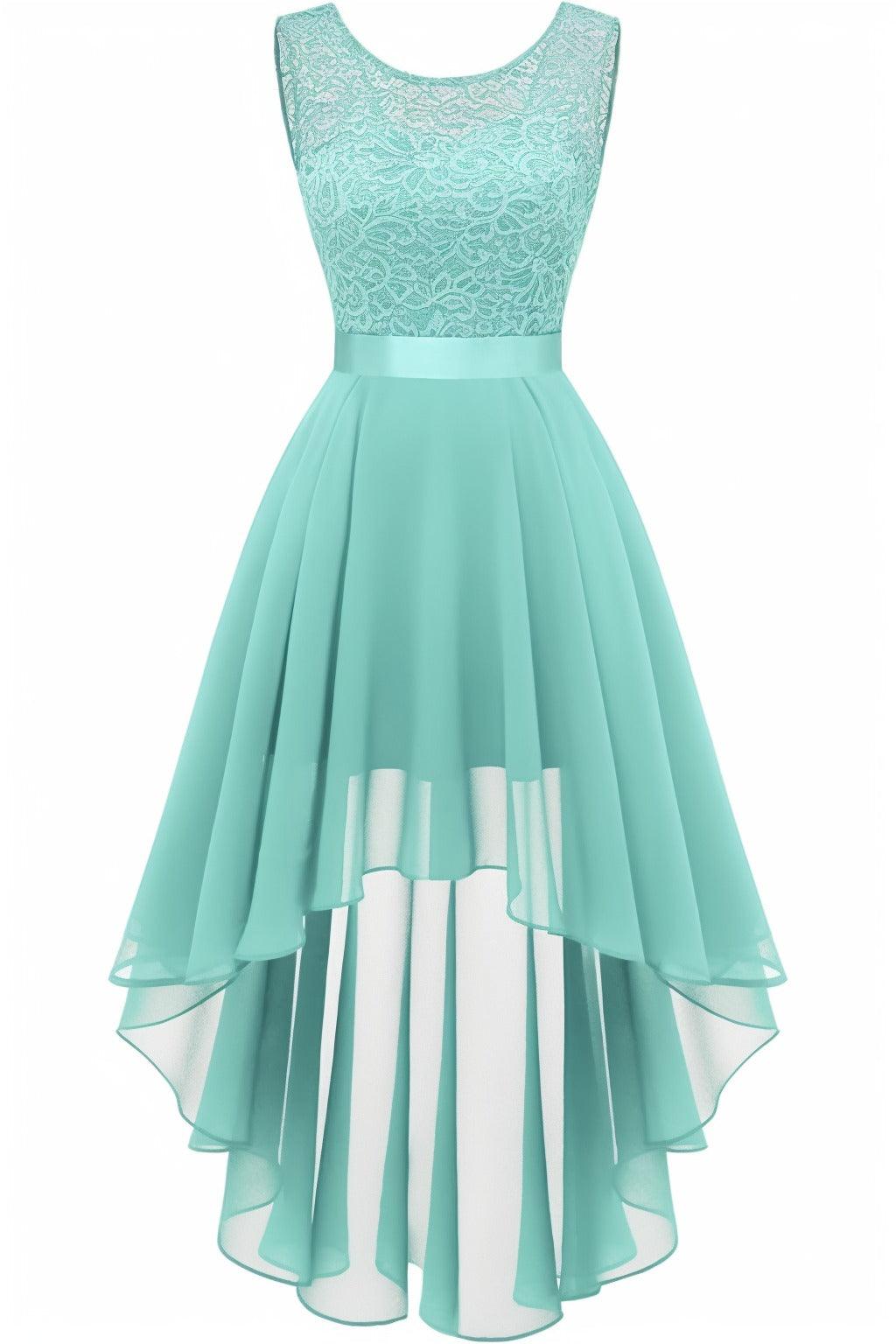 Asymmetrical High-Low Chiffon Graduation Dresses CS0543 - COCOMELODY