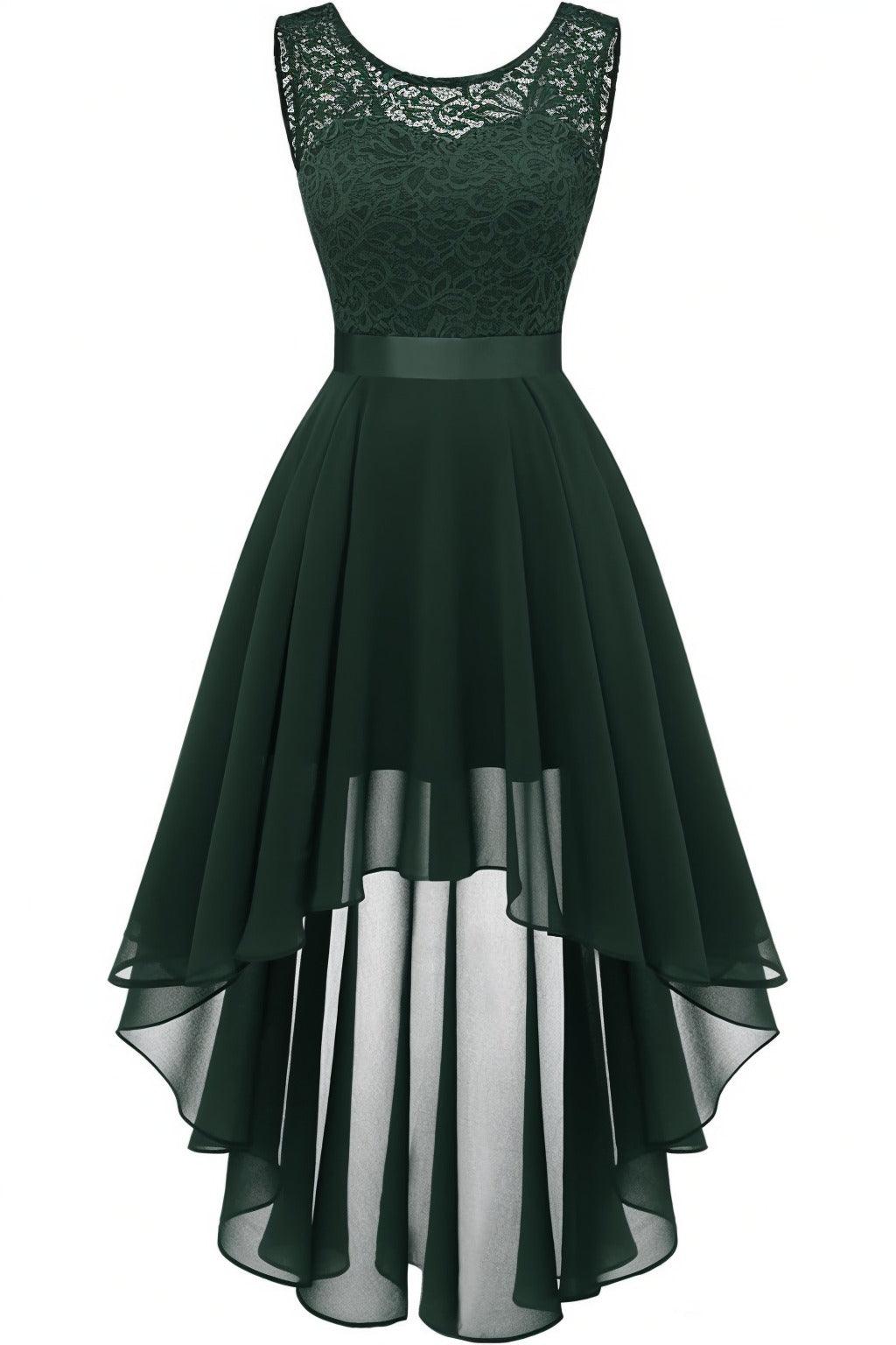 Asymmetrical High-Low Chiffon Graduation Dresses CS0543 - COCOMELODY