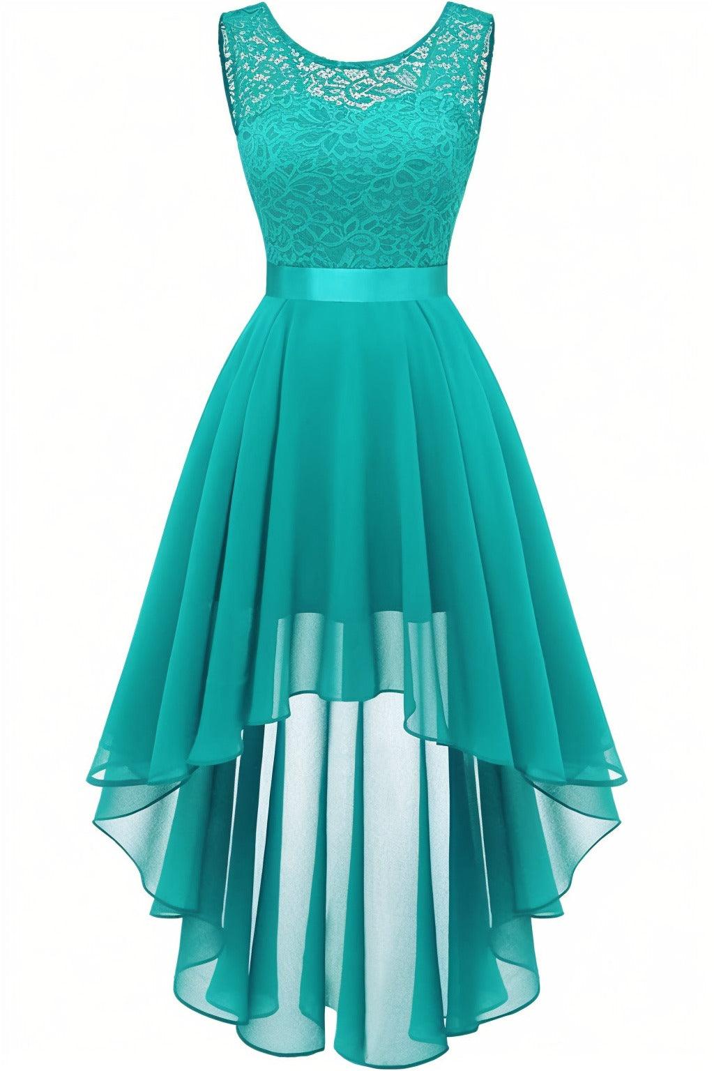 Asymmetrical High-Low Chiffon Graduation Dresses CS0543 - COCOMELODY