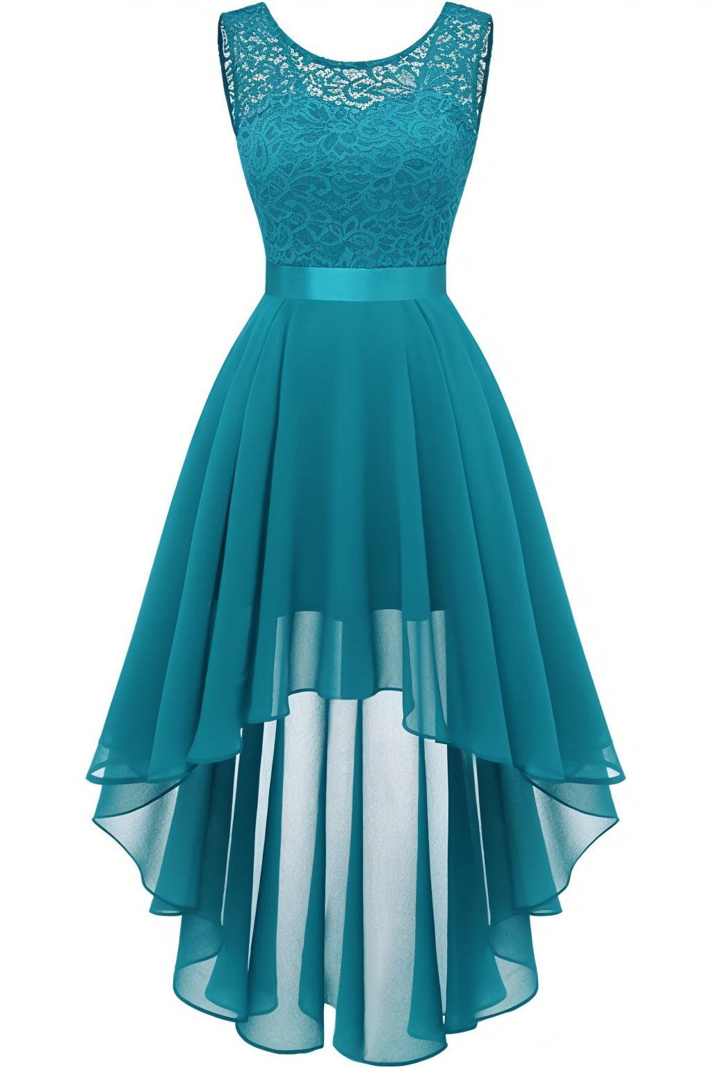 Asymmetrical High-Low Chiffon Graduation Dresses CS0543 - COCOMELODY