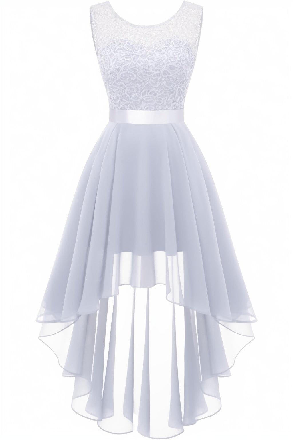 Asymmetrical High-Low Chiffon Graduation Dresses CS0543 - COCOMELODY