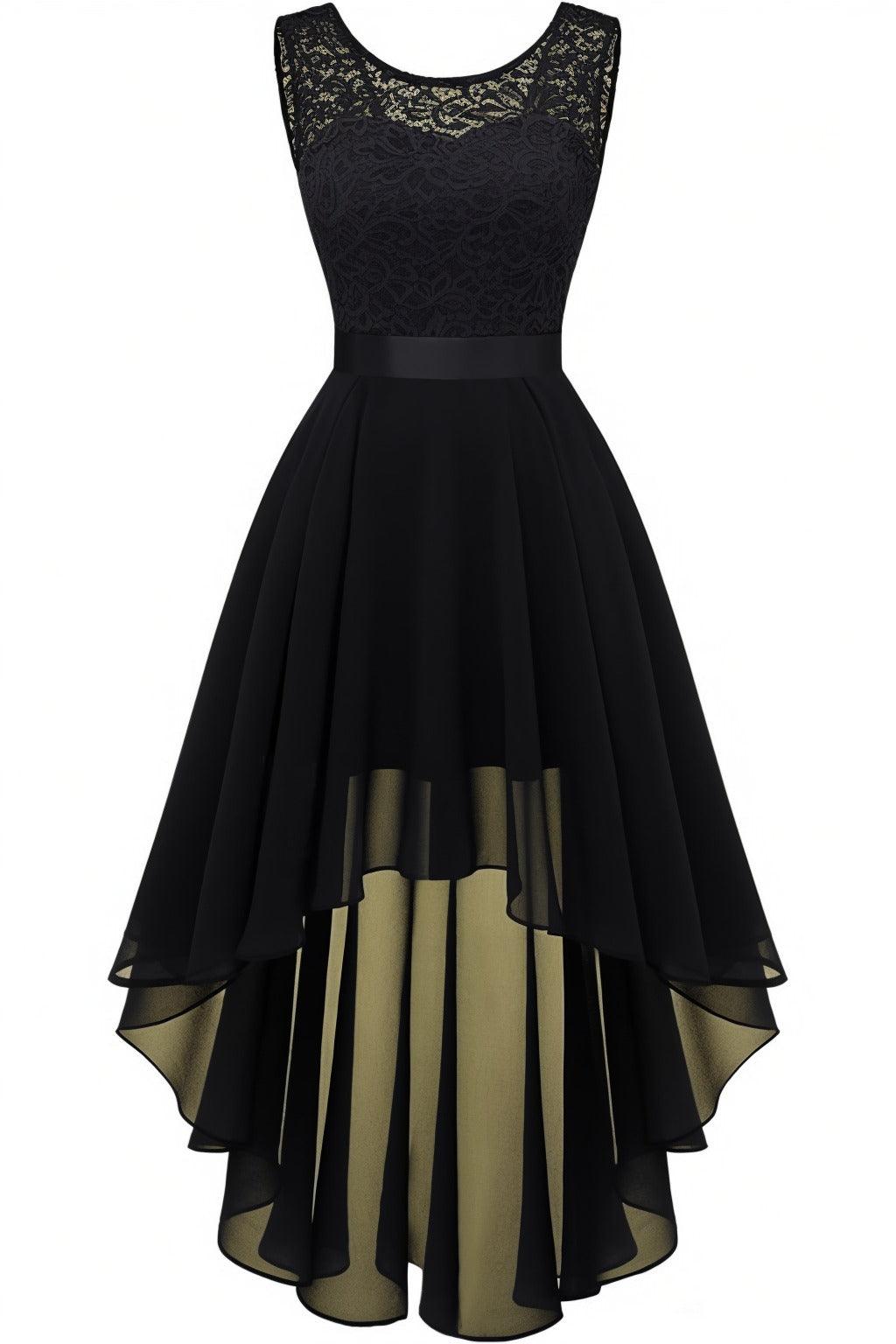 Asymmetrical High-Low Chiffon Graduation Dresses CS0543 - COCOMELODY