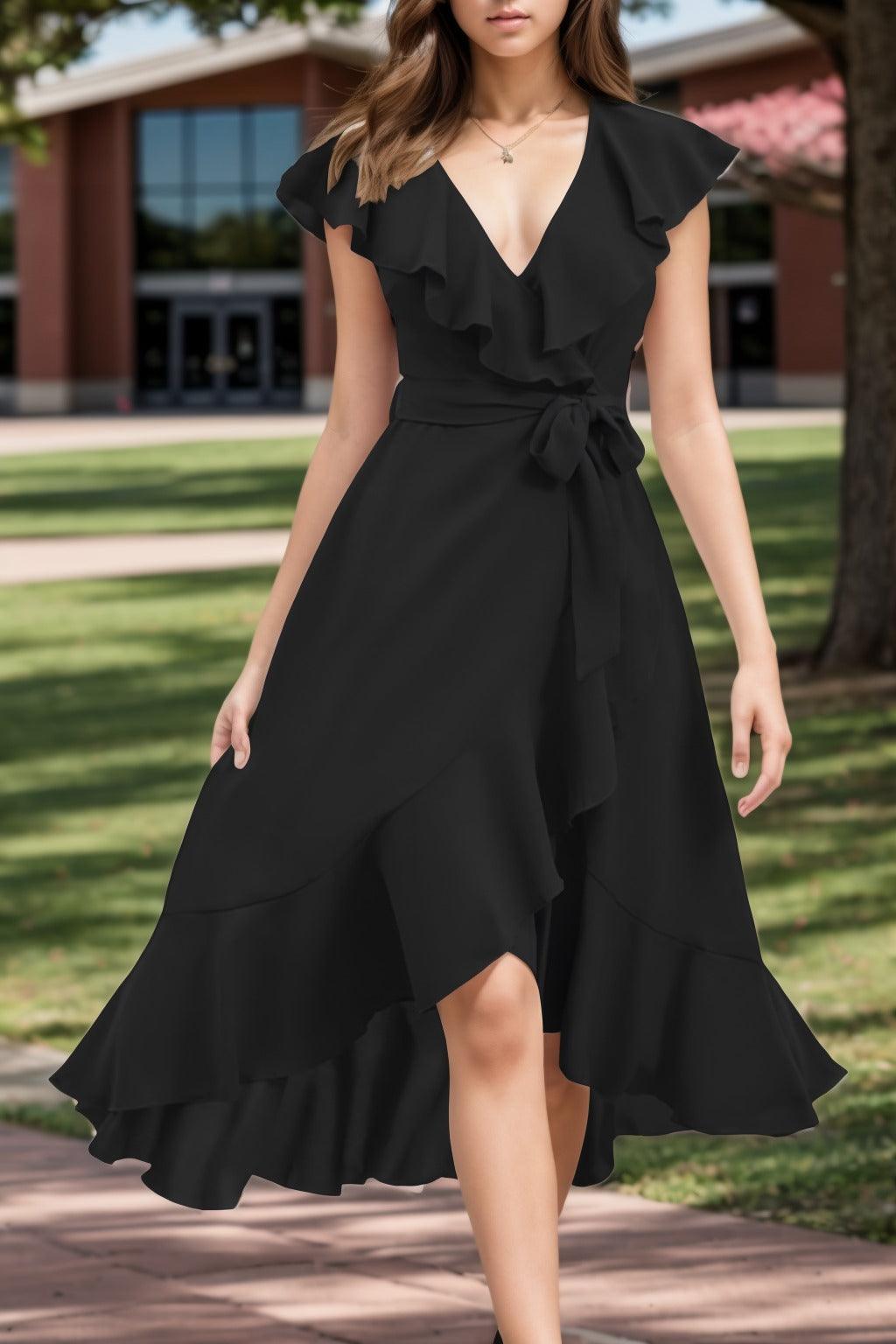 A-Line High-Low Chiffon Graduation Dresses CS0544 - COCOMELODY