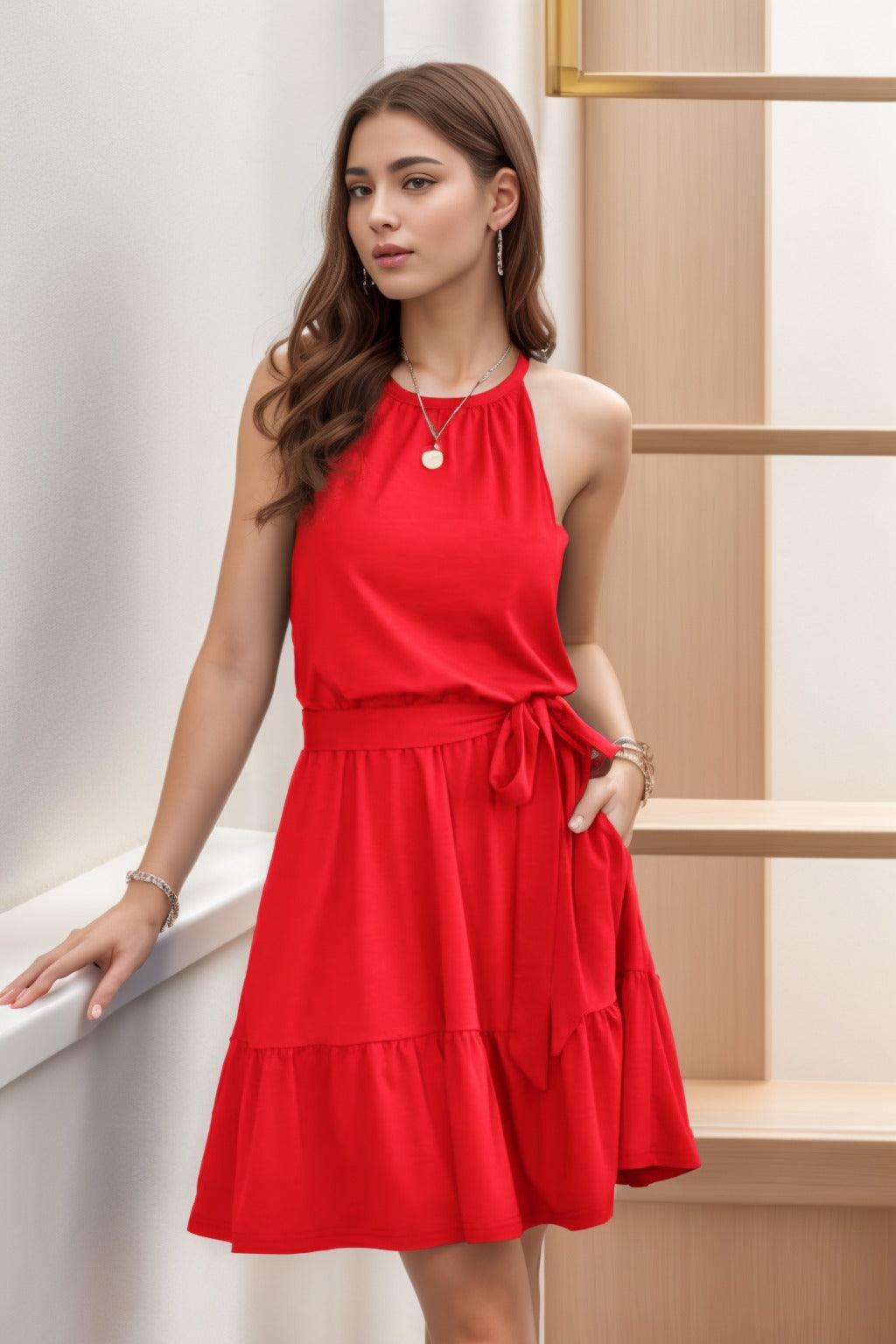 A-Line Knee Length Silk-Like Graduation Dresses CS0552 - COCOMELODY
