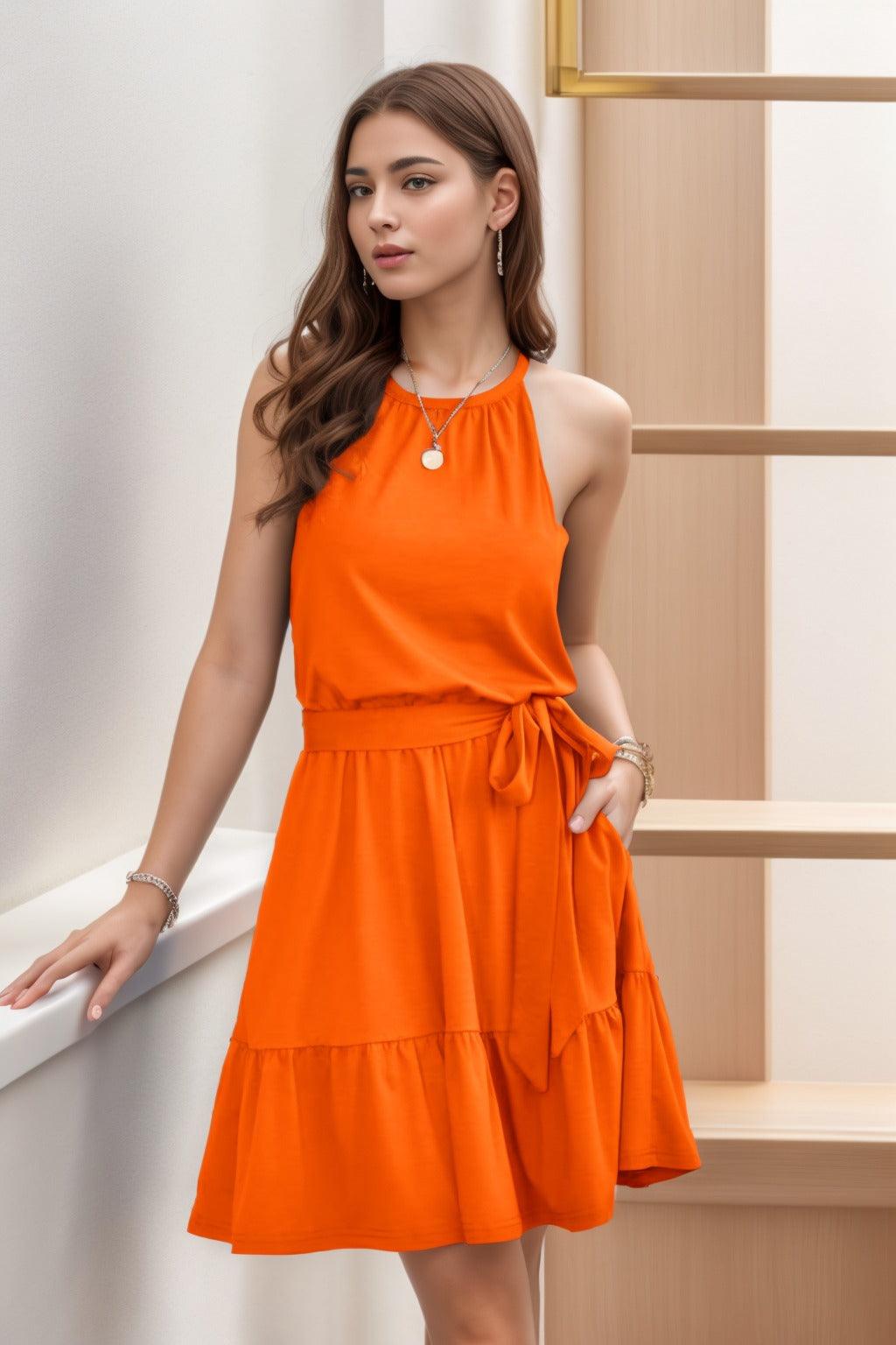 A-Line Knee Length Silk-Like Graduation Dresses CS0552 - COCOMELODY