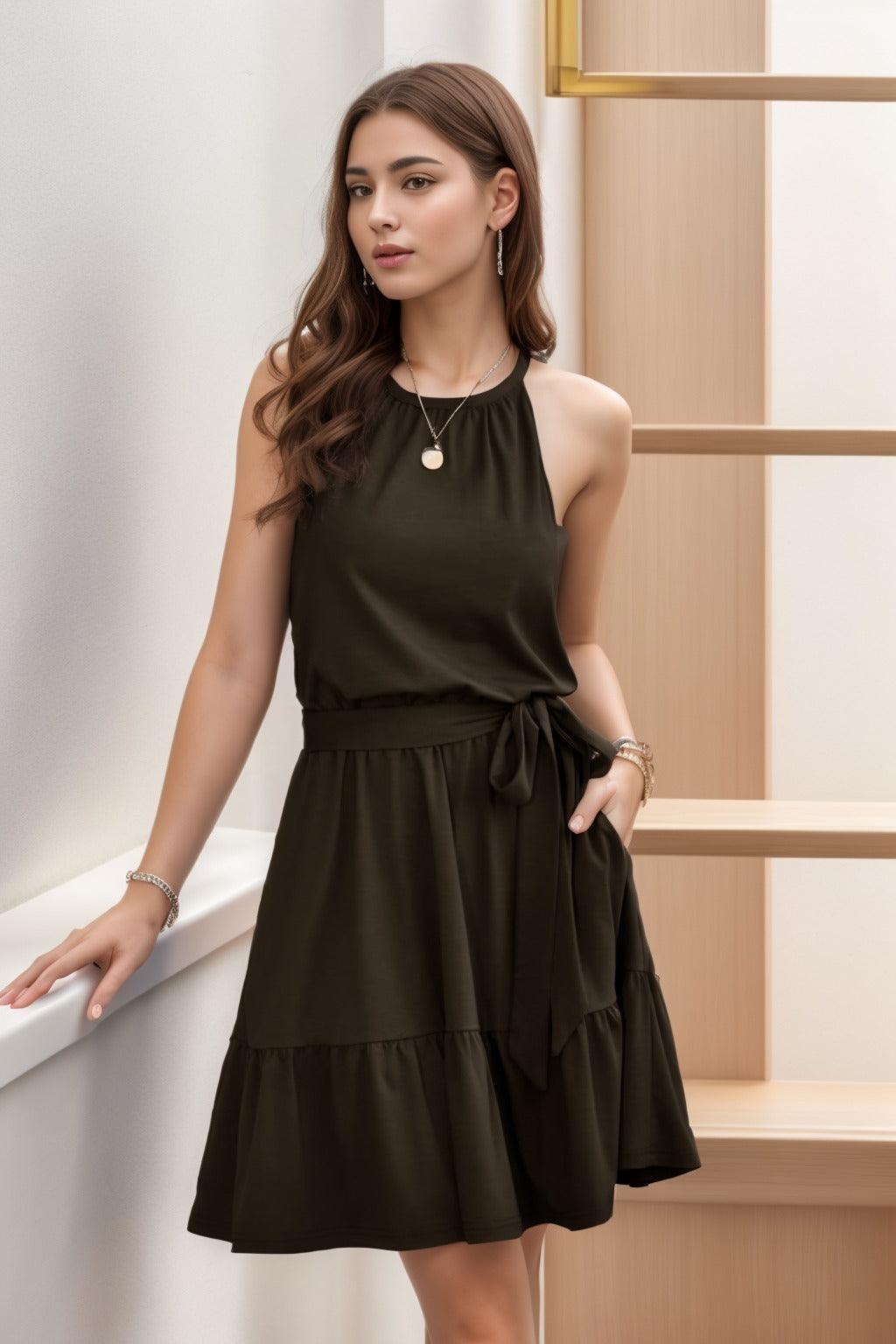 A-Line Knee Length Silk-Like Graduation Dresses CS0552 - COCOMELODY