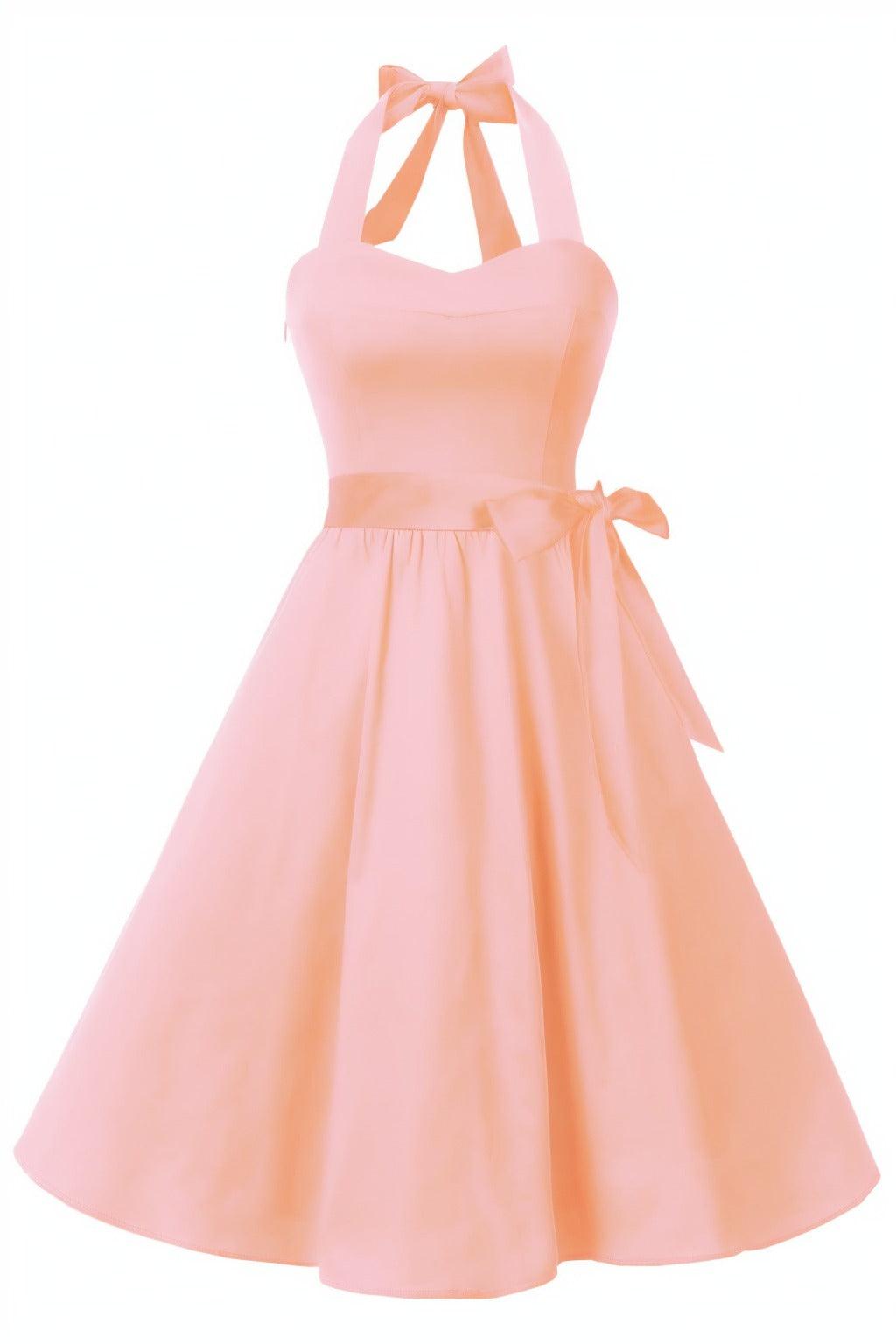 A-Line Knee Length Satin Graduation Dresses CS0559 - COCOMELODY