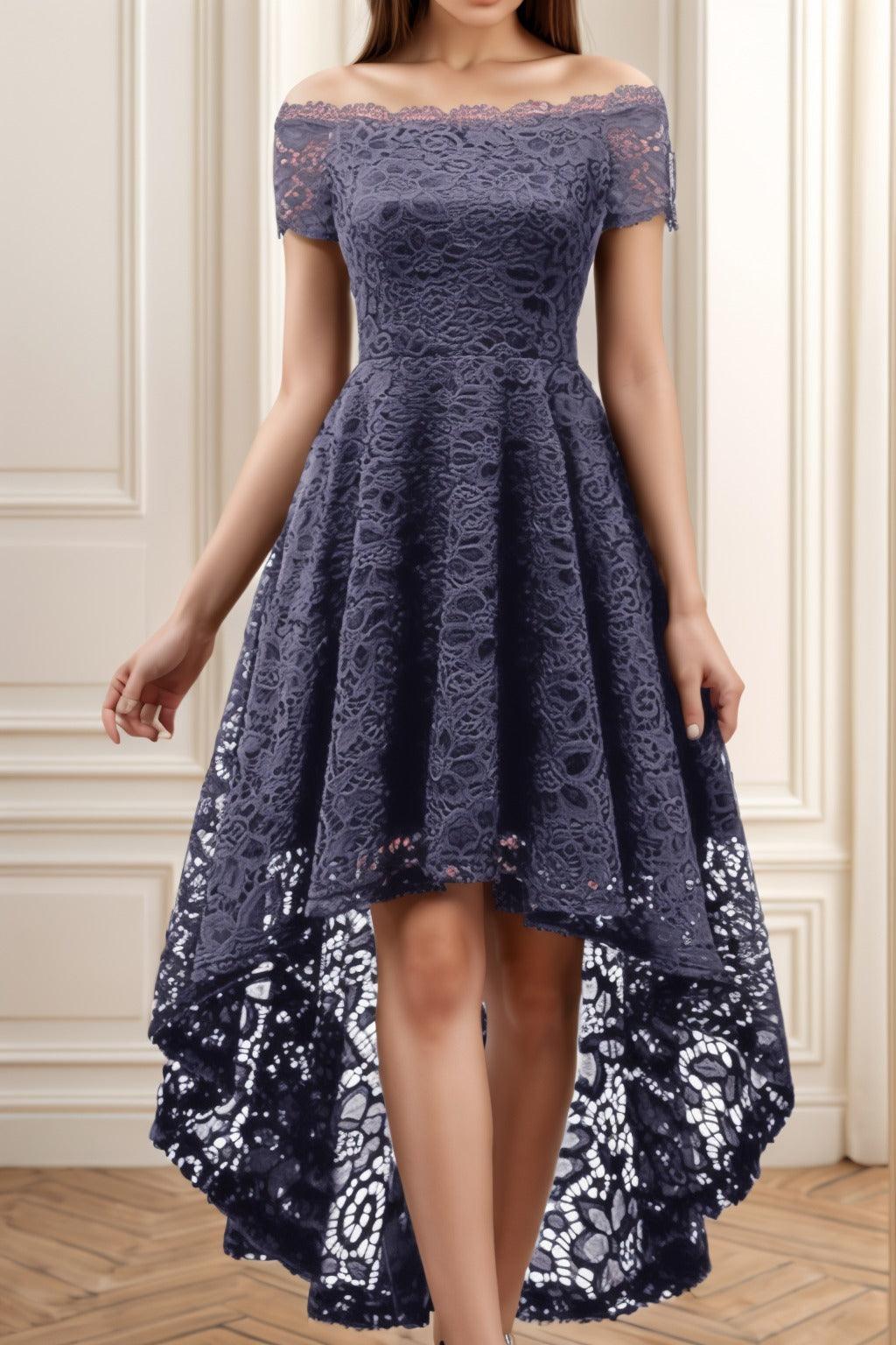 A-Line High-Low Silk-Like Graduation Dresses CS0562 - COCOMELODY