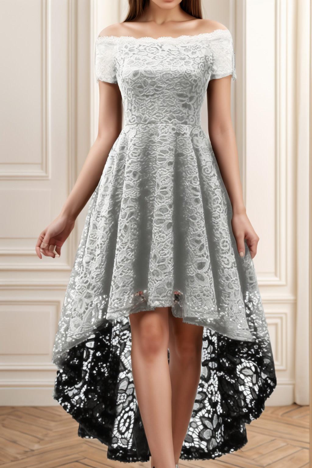 A-Line High-Low Silk-Like Graduation Dresses CS0562 - COCOMELODY