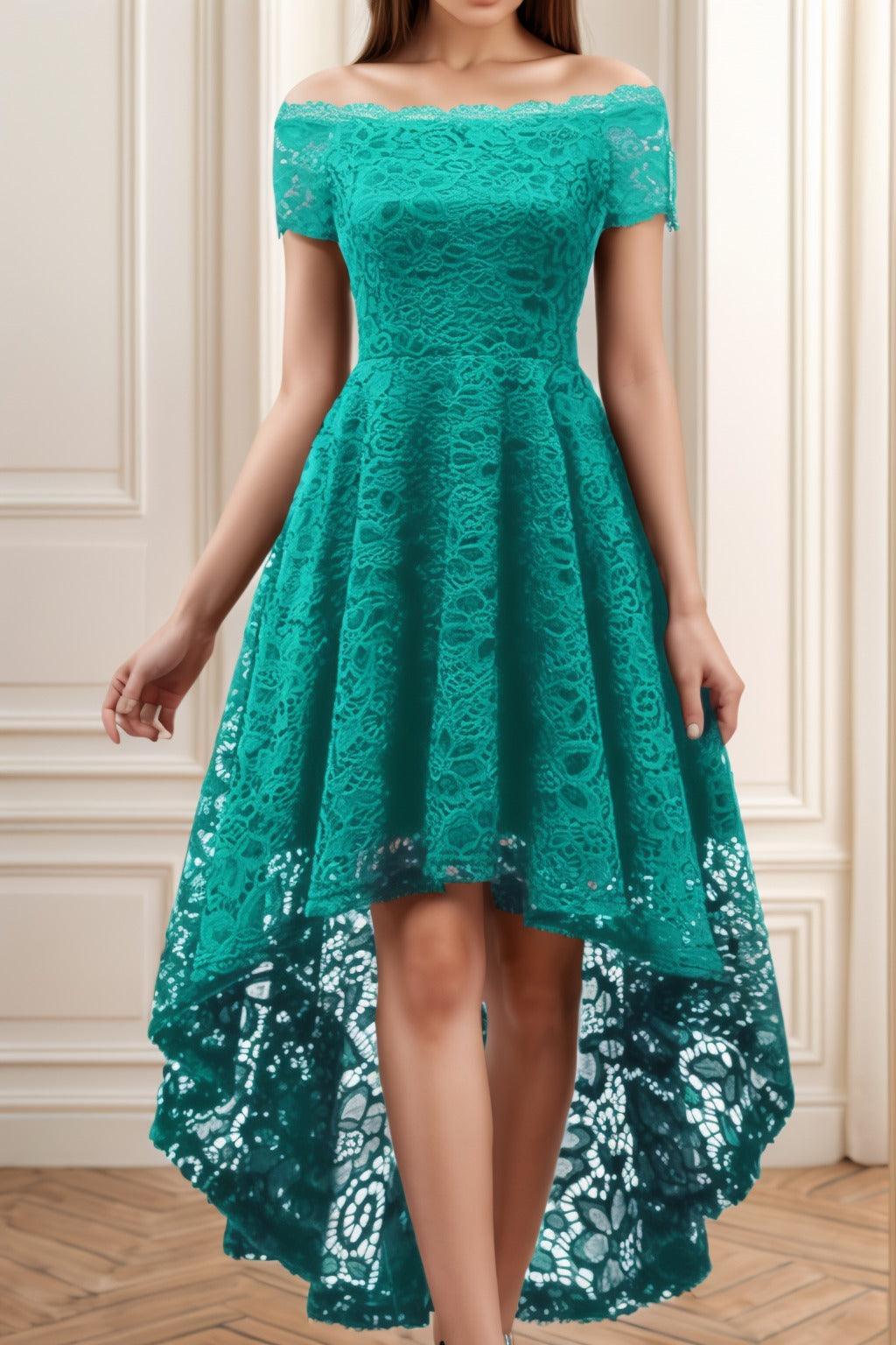 A-Line High-Low Silk-Like Graduation Dresses CS0562 - COCOMELODY