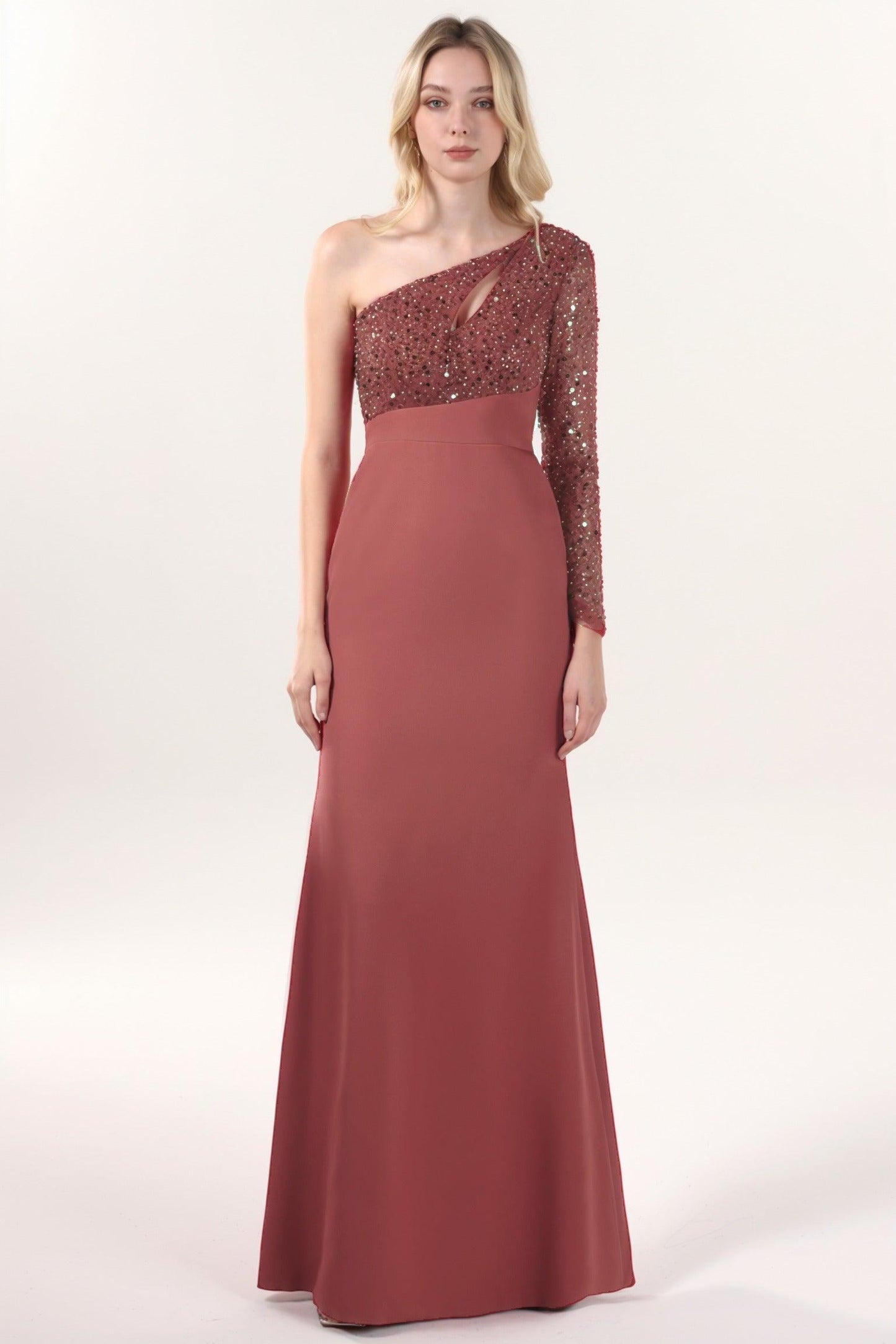 Trumpet-Mermaid Maxi Stretch Crepe Formal Dress CS0587 - COCOMELODY