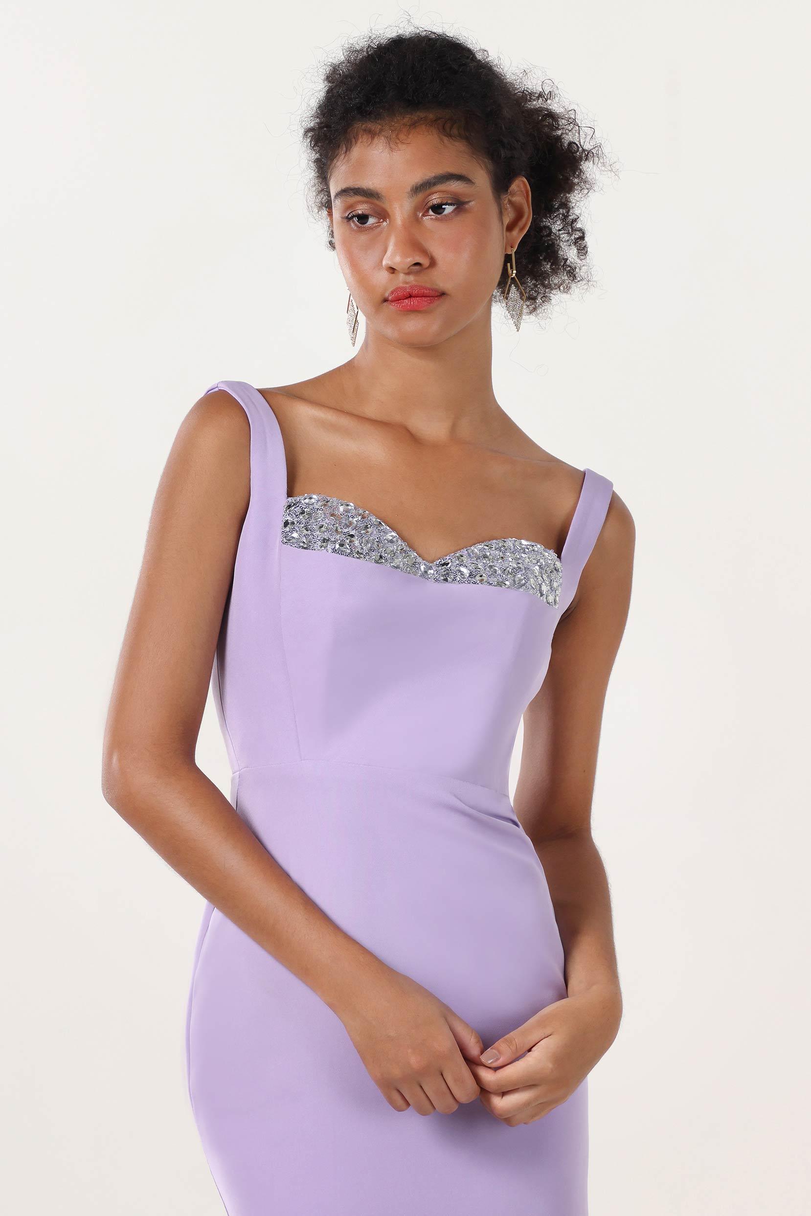 Sheath-Column Maxi Stretch Crepe Formal Dress CS0590 - COCOMELODY