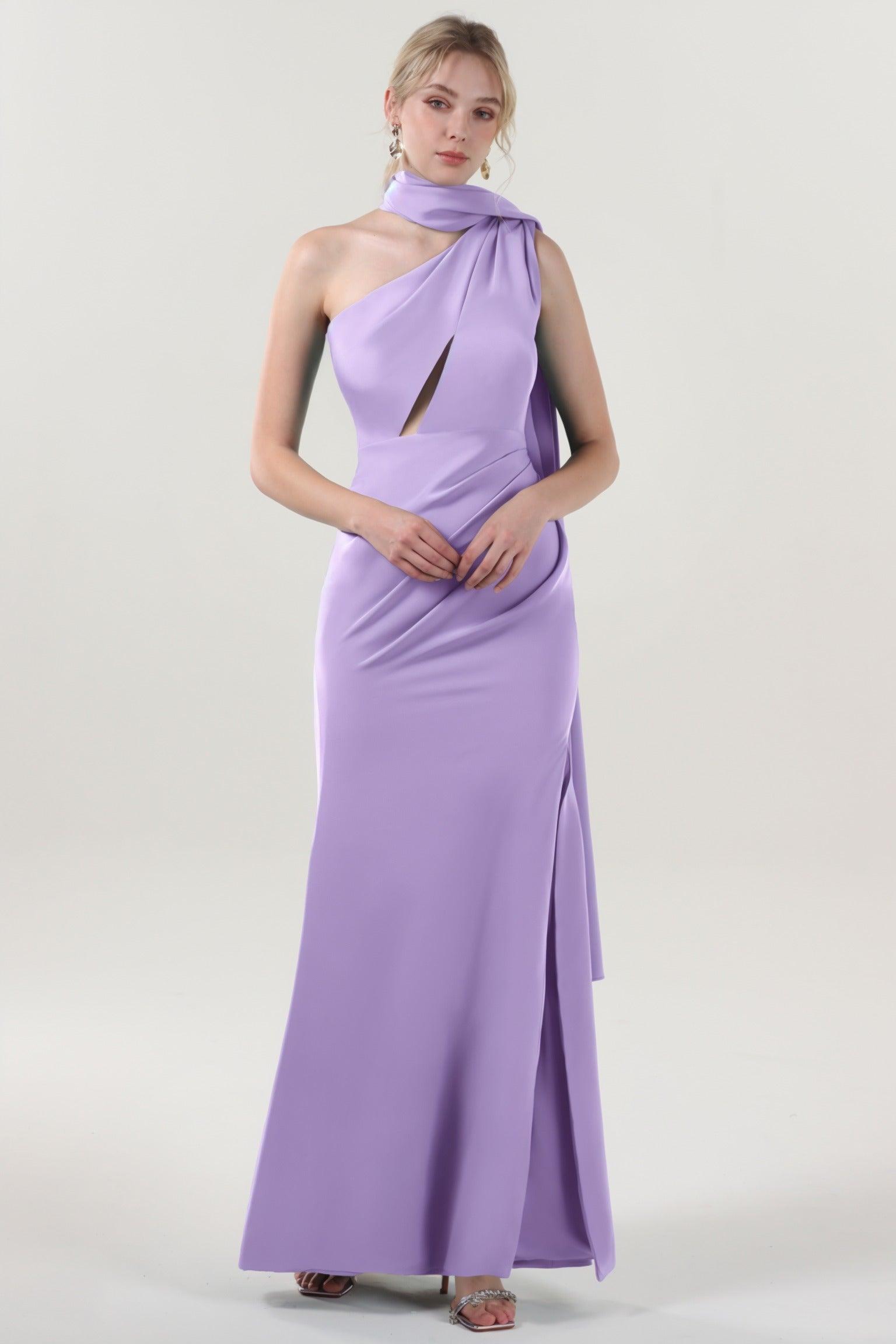 Sheath-Column Maxi Stretch Crepe Formal Dress CS0593 - COCOMELODY