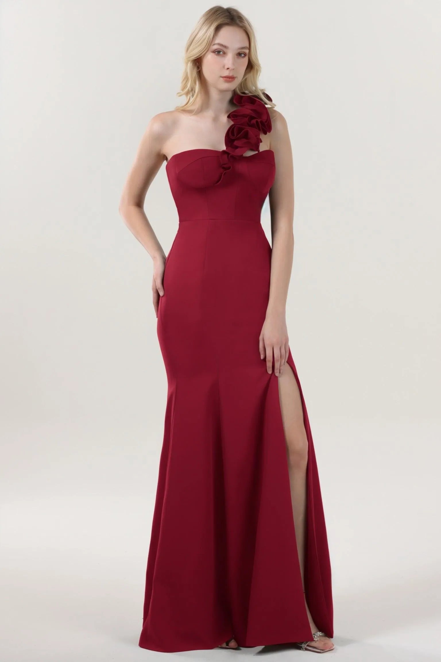 Trumpet-Mermaid Maxi Stretch Crepe Formal Dress CS0596 - COCOMELODY