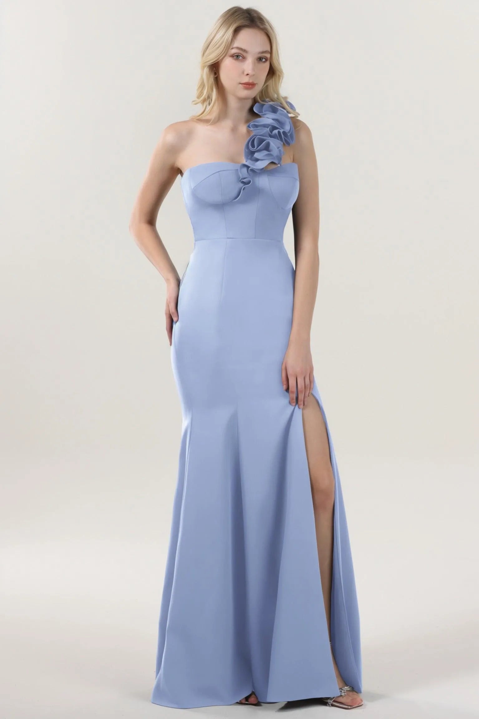 Trumpet-Mermaid Maxi Stretch Crepe Formal Dress CS0596 - COCOMELODY
