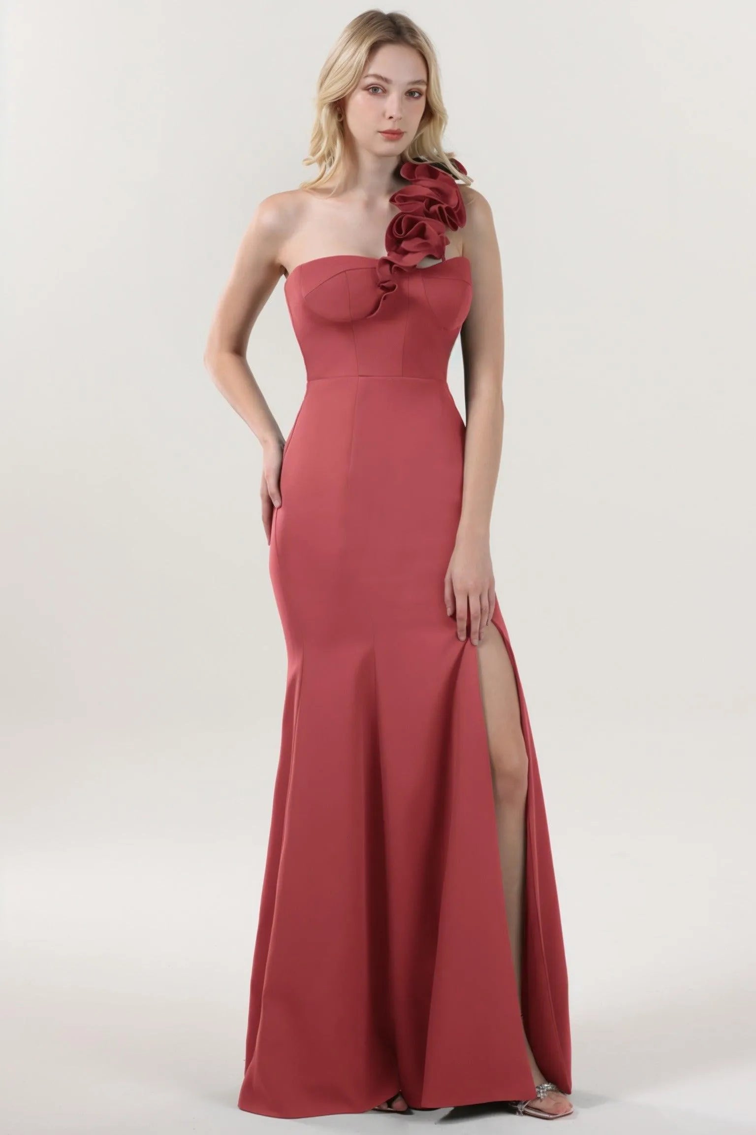 Trumpet-Mermaid Maxi Stretch Crepe Formal Dress CS0596 - COCOMELODY