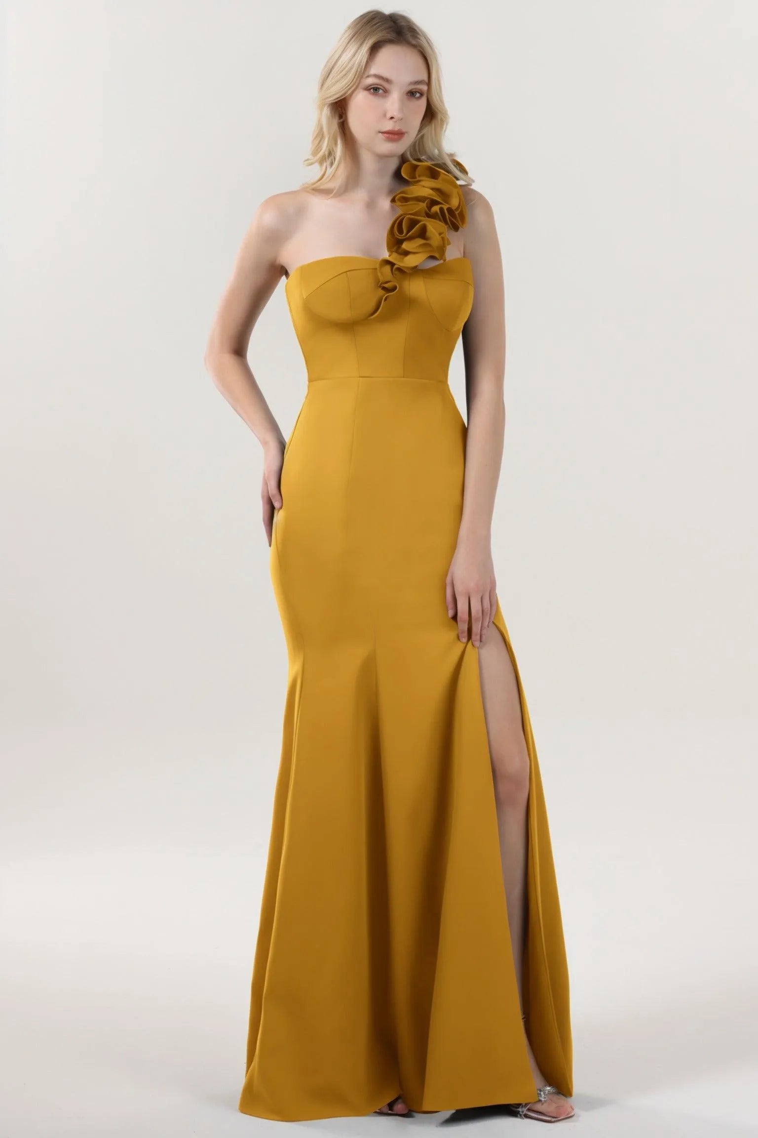 Trumpet-Mermaid Maxi Stretch Crepe Formal Dress CS0596 - COCOMELODY