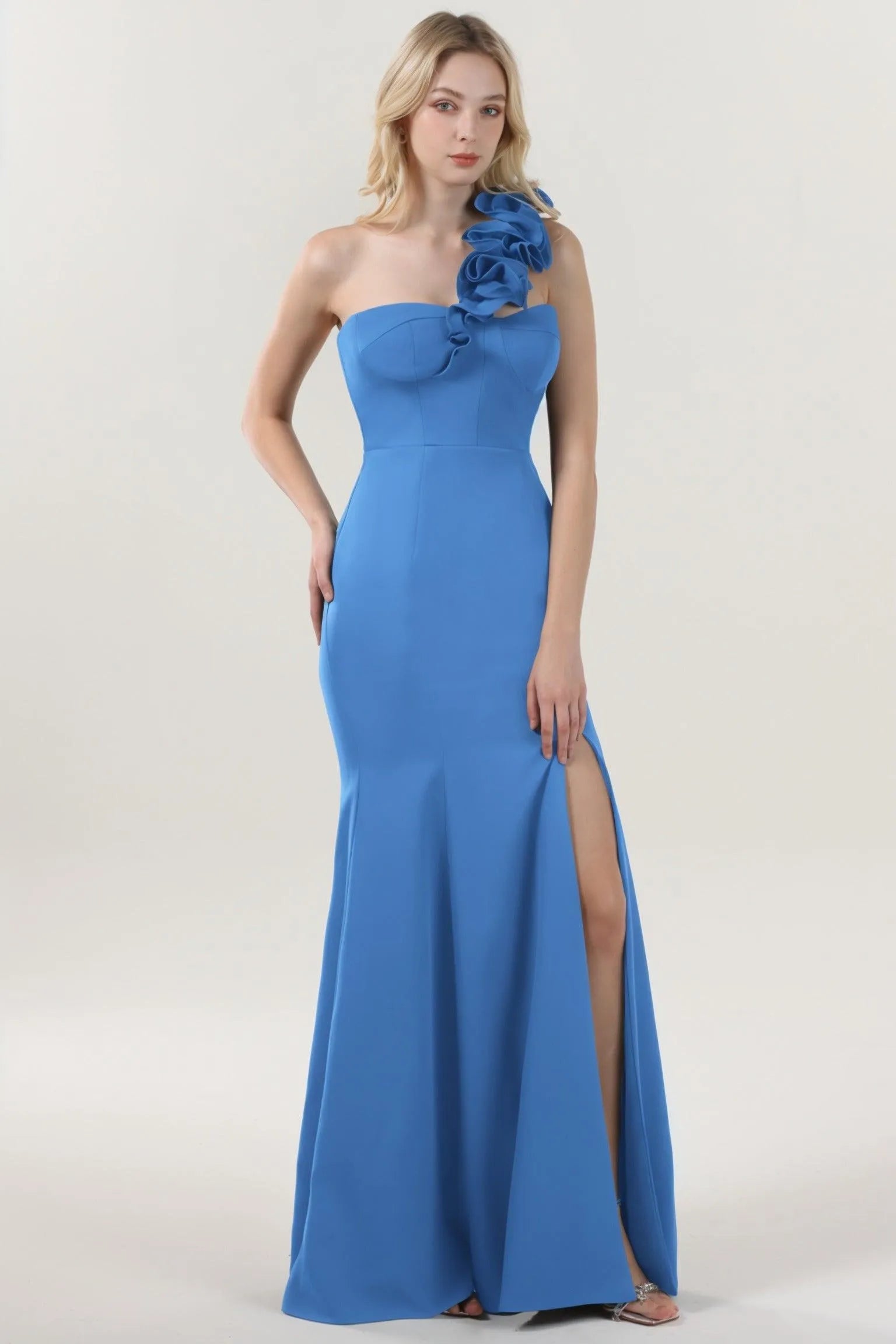 Trumpet-Mermaid Maxi Stretch Crepe Formal Dress CS0596 - COCOMELODY
