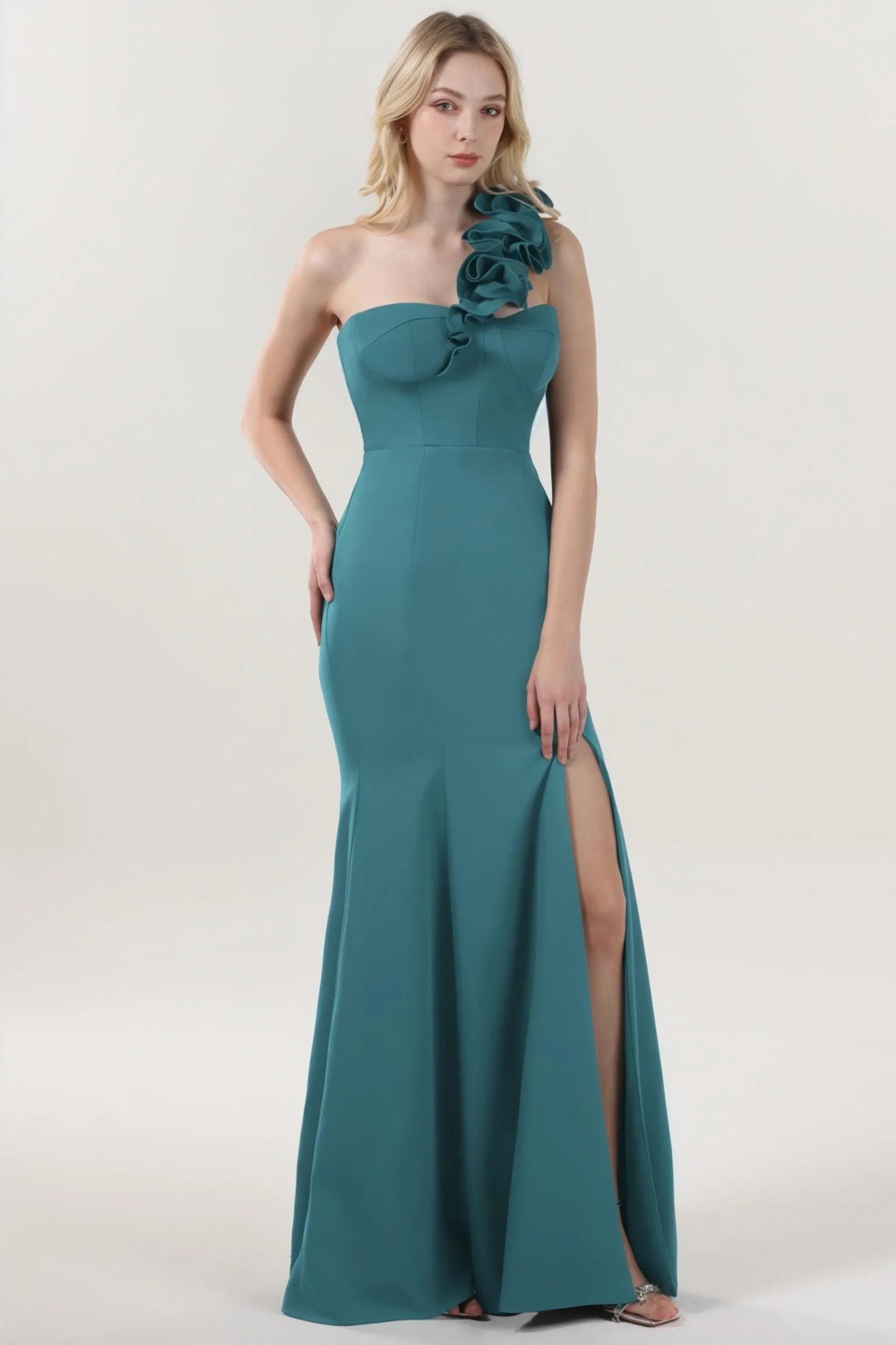 Trumpet-Mermaid Maxi Stretch Crepe Formal Dress CS0596 - COCOMELODY