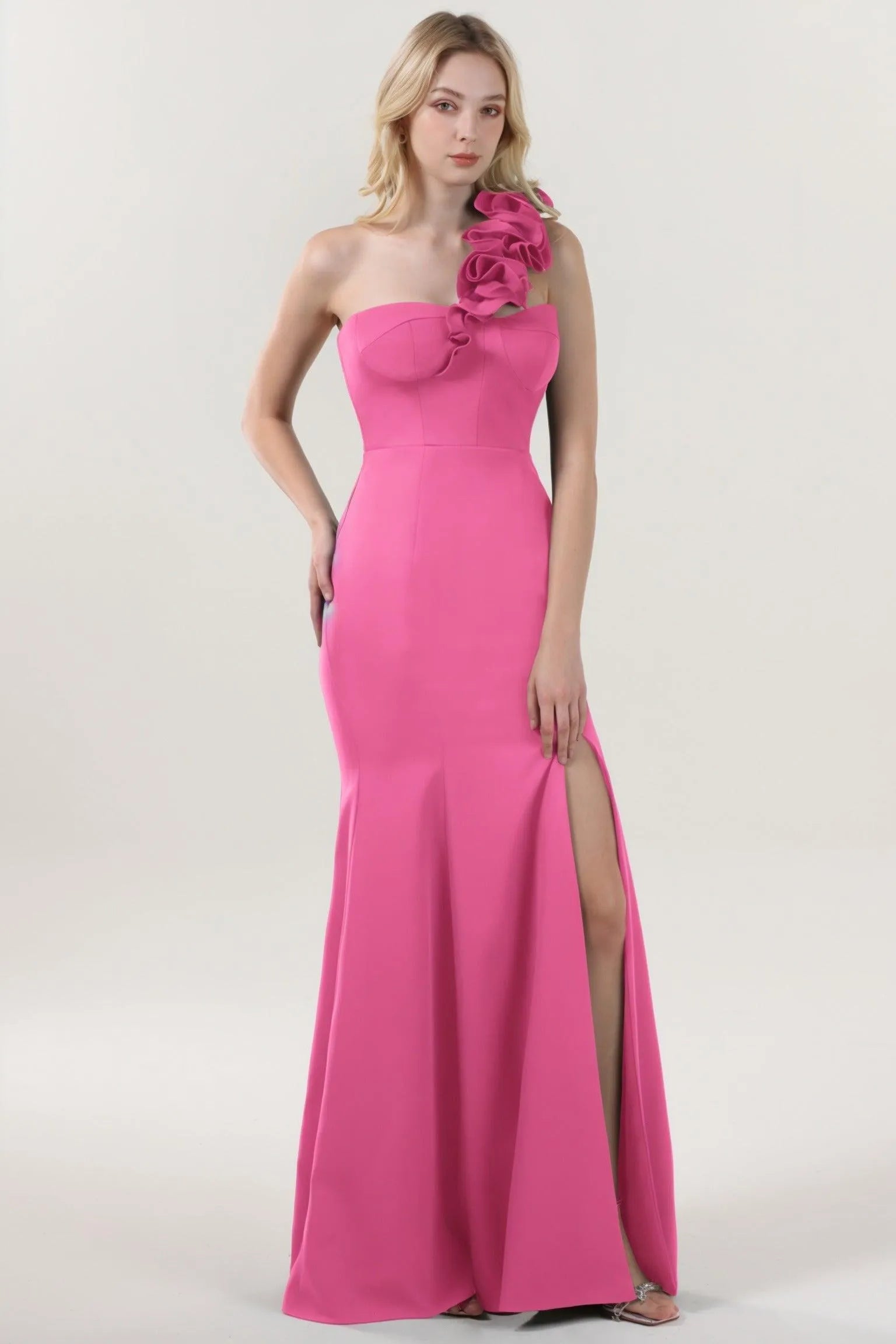 Trumpet-Mermaid Maxi Stretch Crepe Formal Dress CS0596 - COCOMELODY