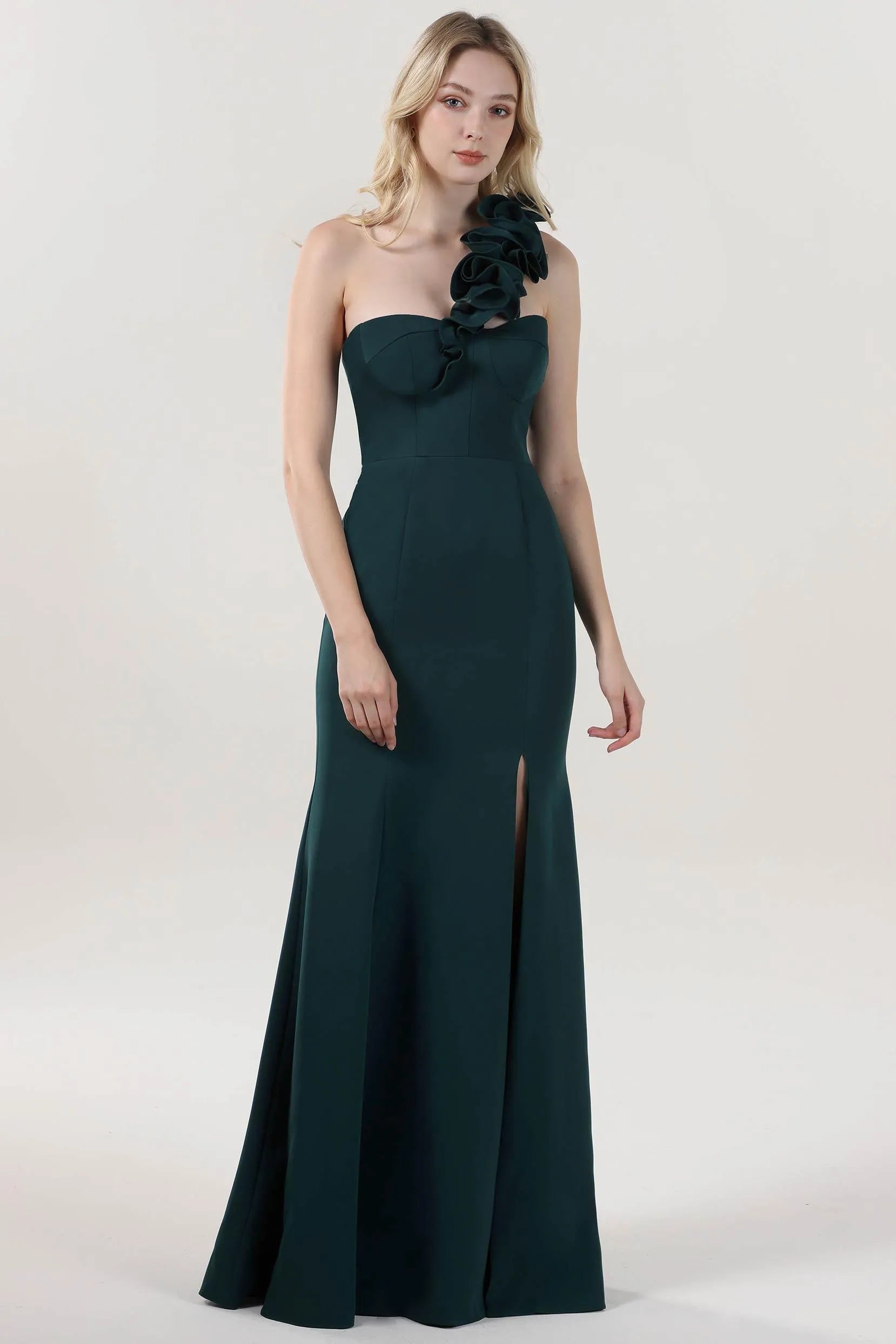 Trumpet-Mermaid Maxi Stretch Crepe Formal Dress CS0596 - COCOMELODY