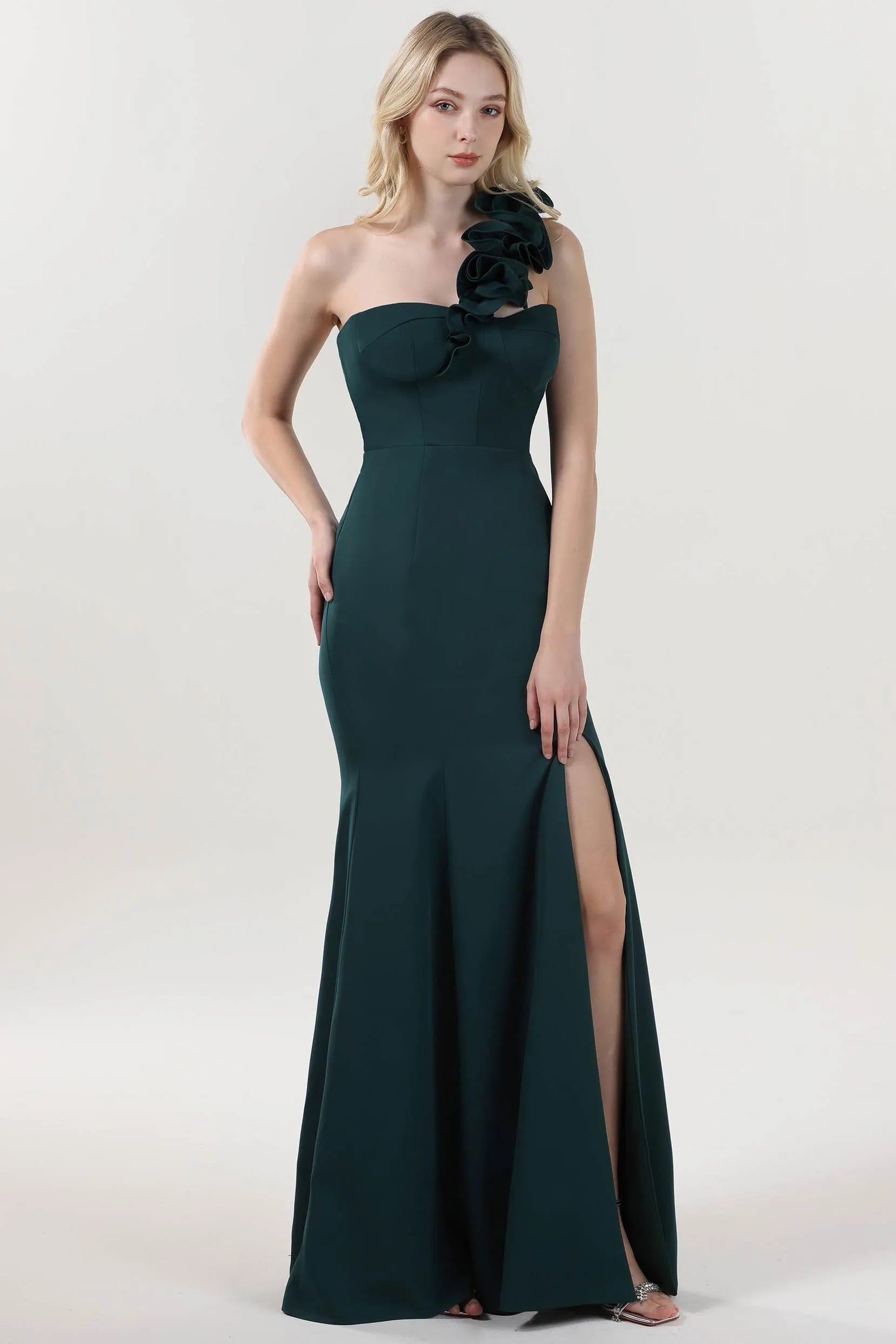 Trumpet-Mermaid Maxi Stretch Crepe Formal Dress CS0596 - COCOMELODY