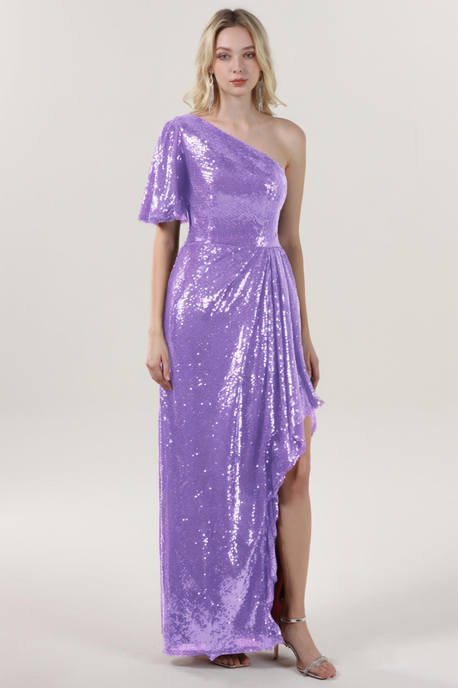 Sheath-Column Maxi Sequined Formal Dress CS0620 - COCOMELODY