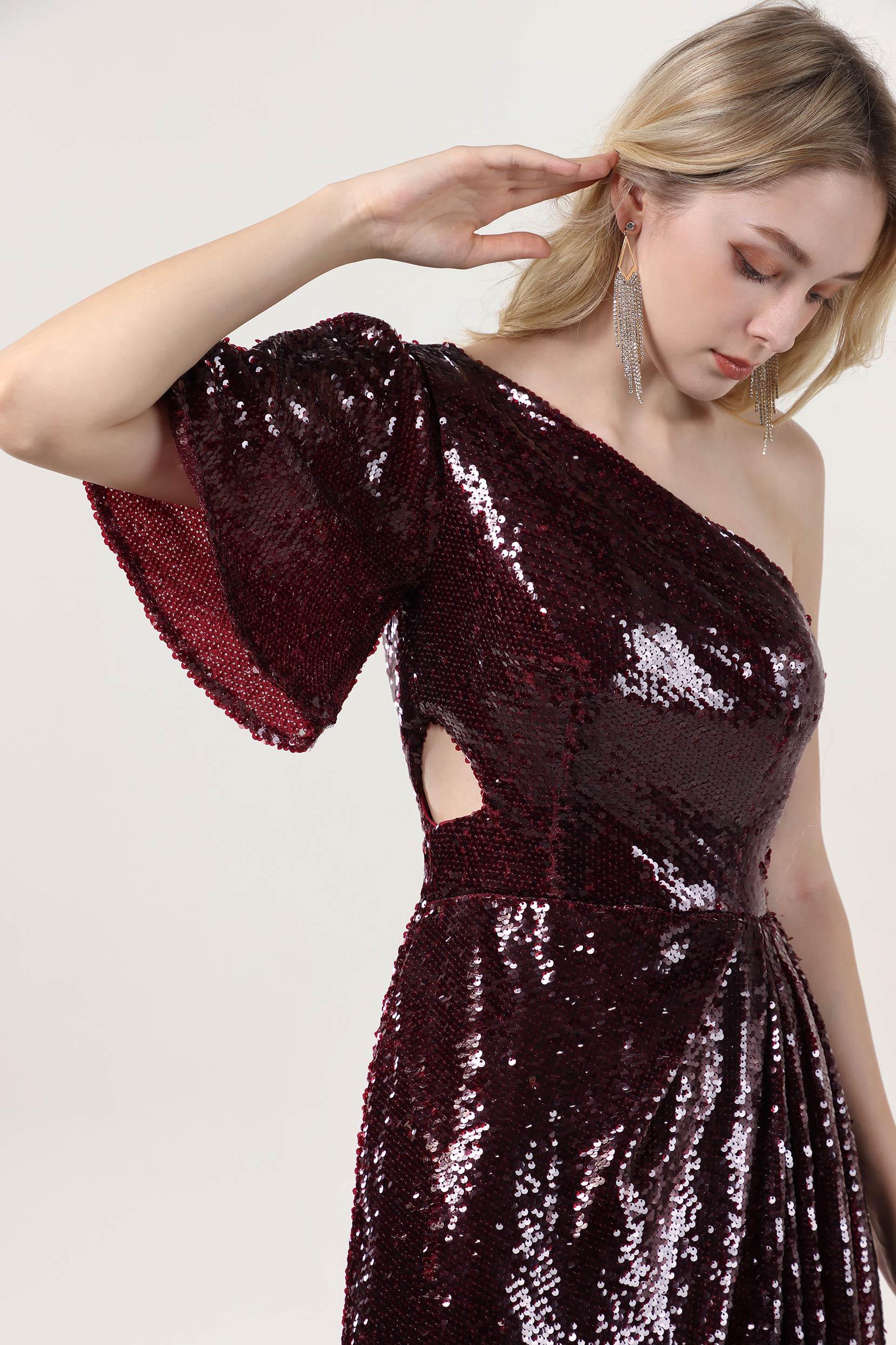 Sheath-Column Maxi Sequined Formal Dress CS0620 - COCOMELODY
