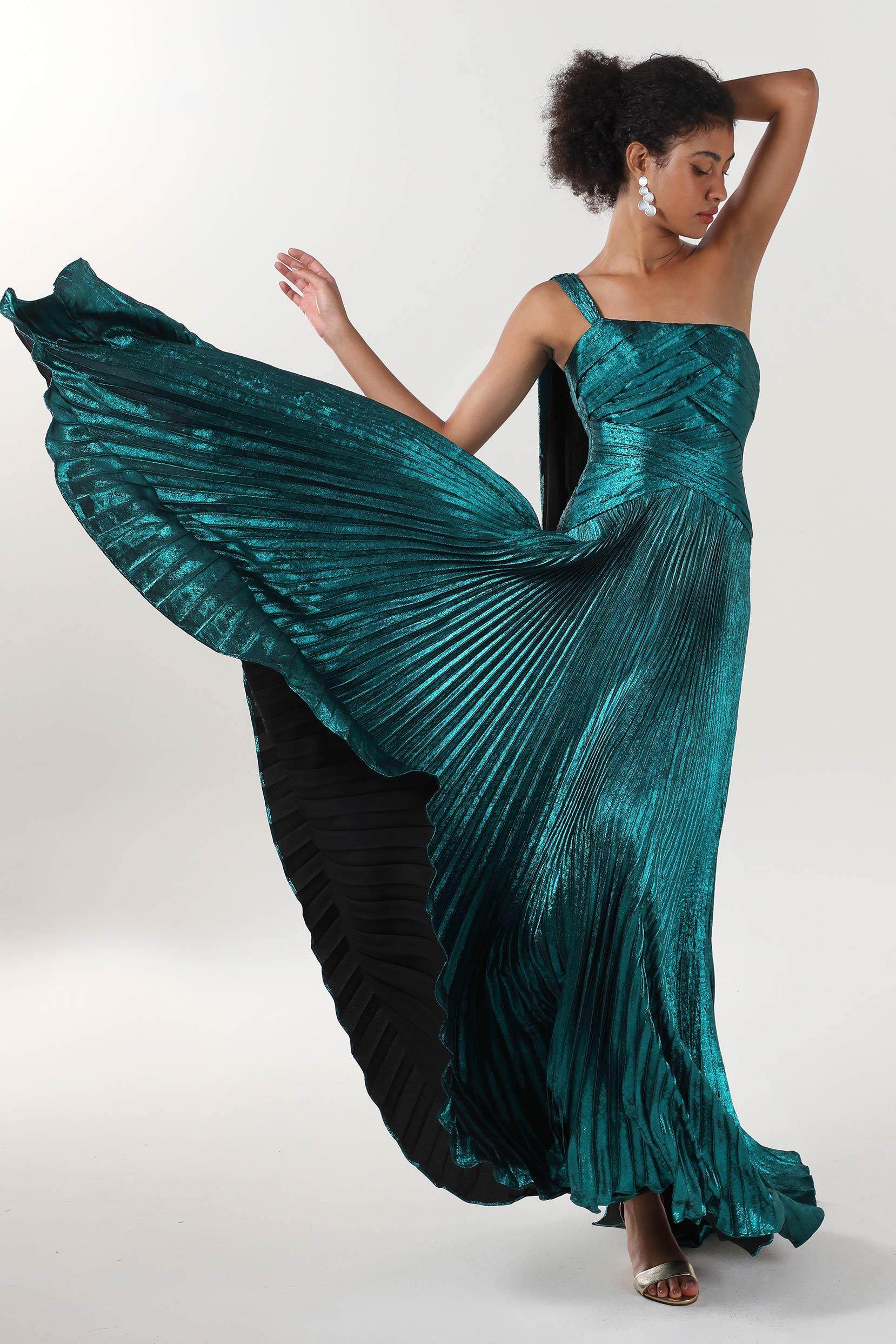 teal metallic dress Primavera Couture 4519 Scoop Neck Sequin Prom Dress 2026, Teal Gold / 6