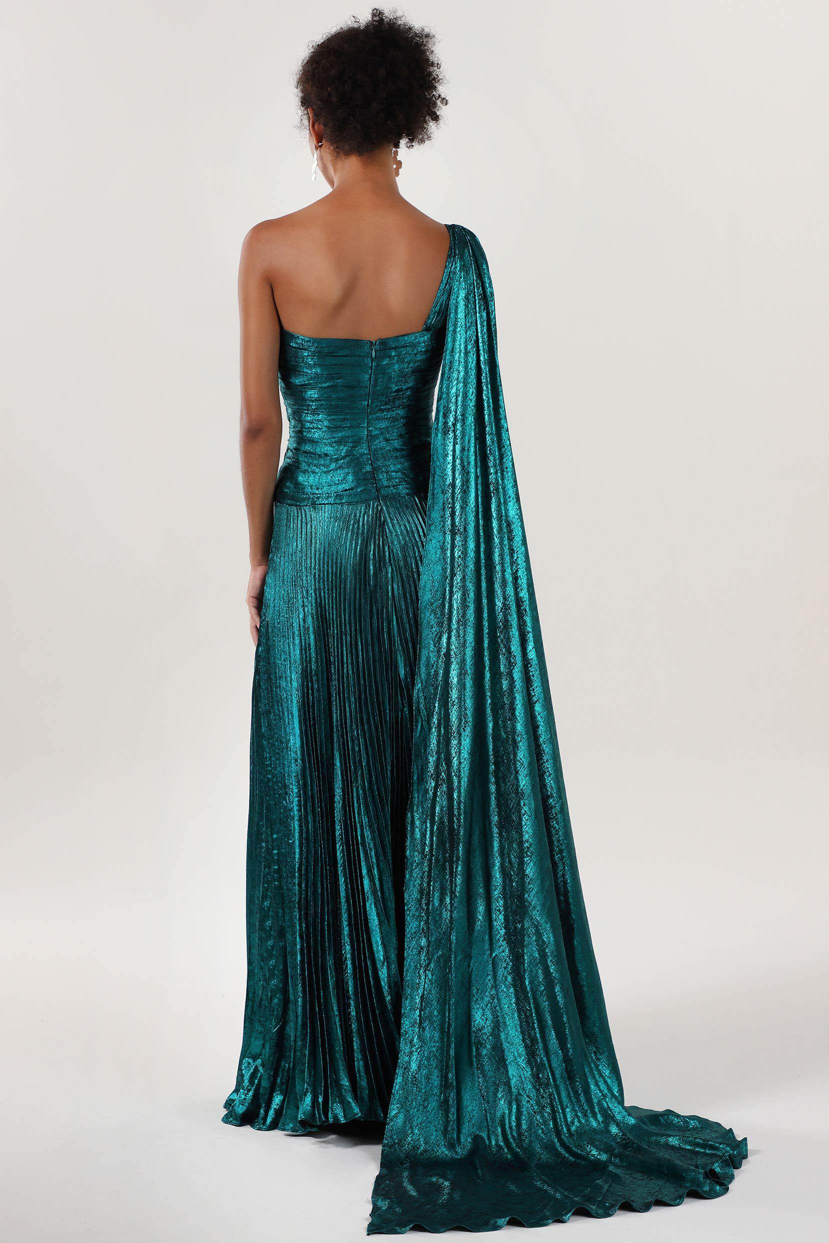 teal a line dress A-line Teal Satin Boned Corset Dress