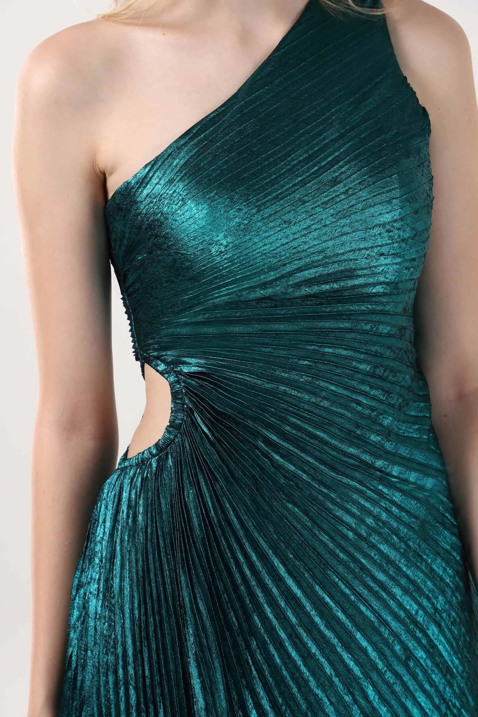 Sheath-Column Midi Metallic Formal Dress CS0644 - COCOMELODY