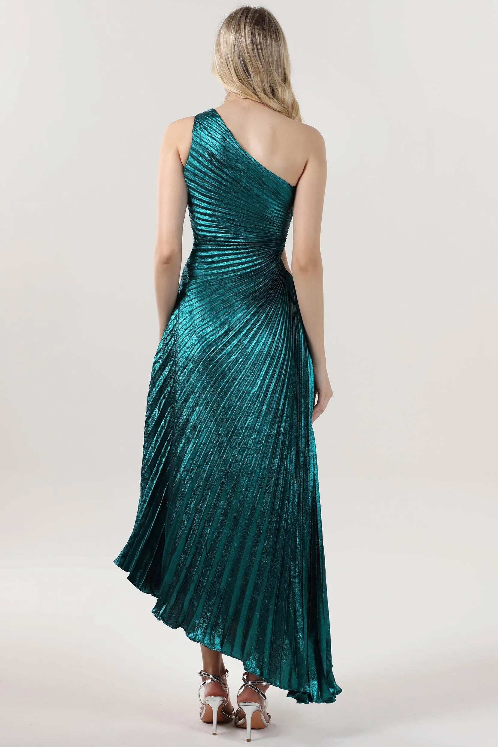 Sheath-Column Midi Metallic Formal Dress CS0644 - COCOMELODY