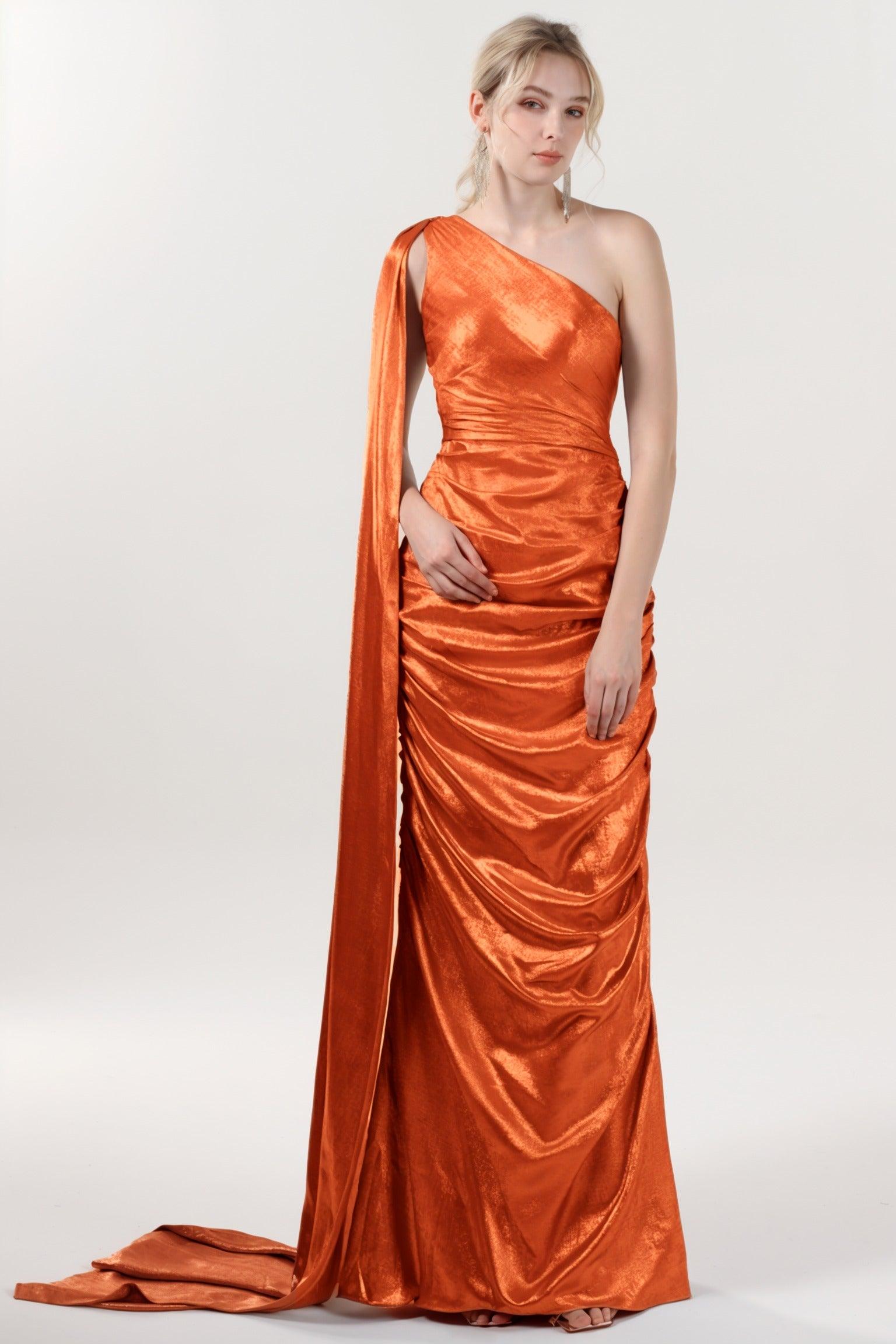Trumpet-Mermaid Maxi Metallic Formal Dress CS0647 - COCOMELODY