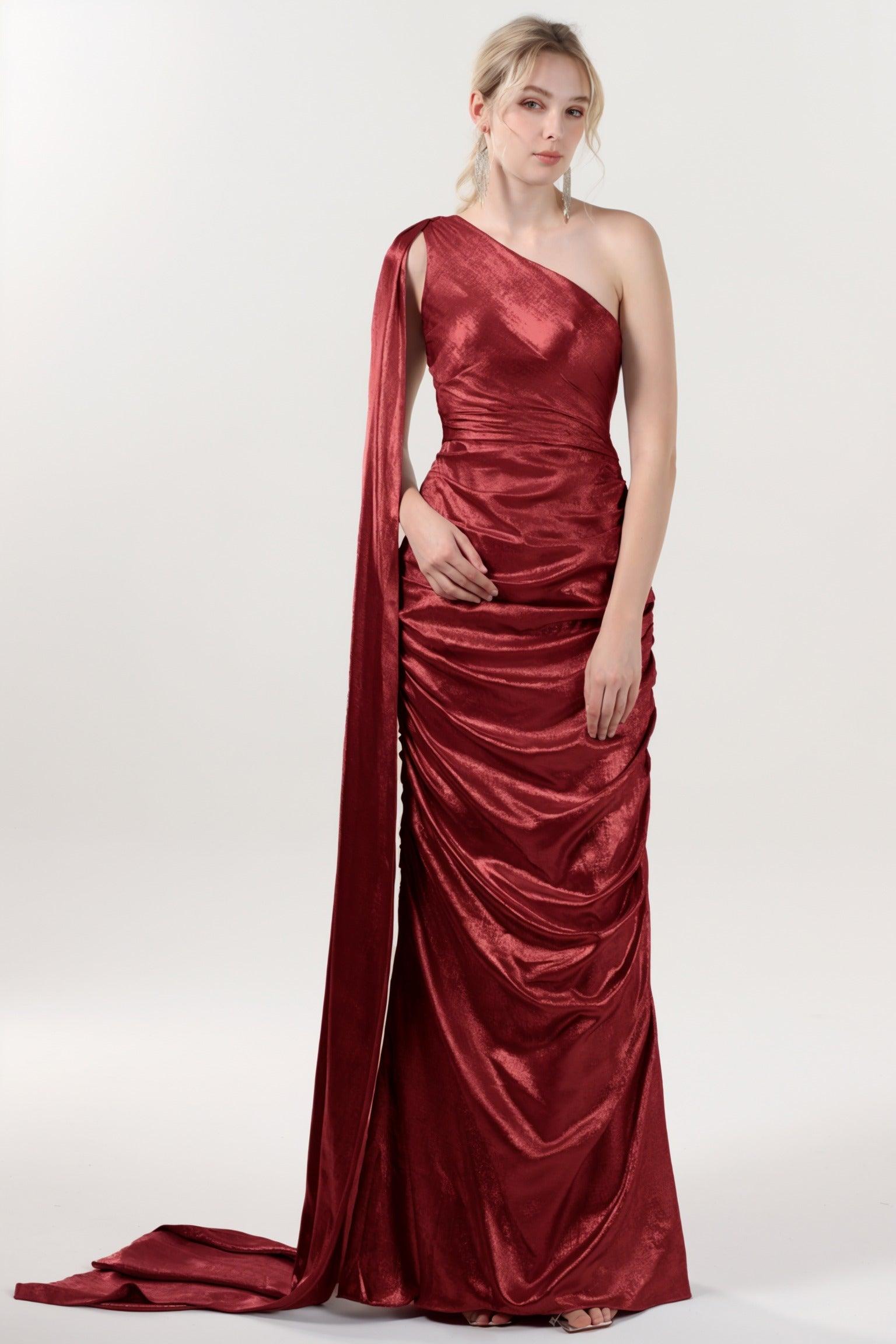 Trumpet-Mermaid Maxi Metallic Formal Dress CS0647 - COCOMELODY