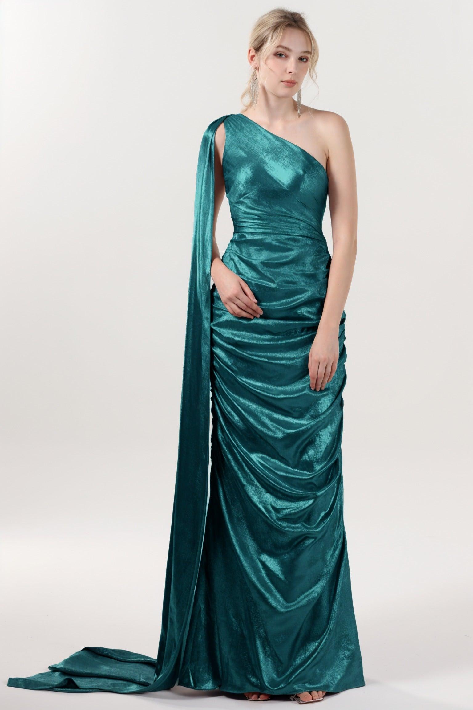 Trumpet-Mermaid Maxi Metallic Formal Dress CS0647 - COCOMELODY