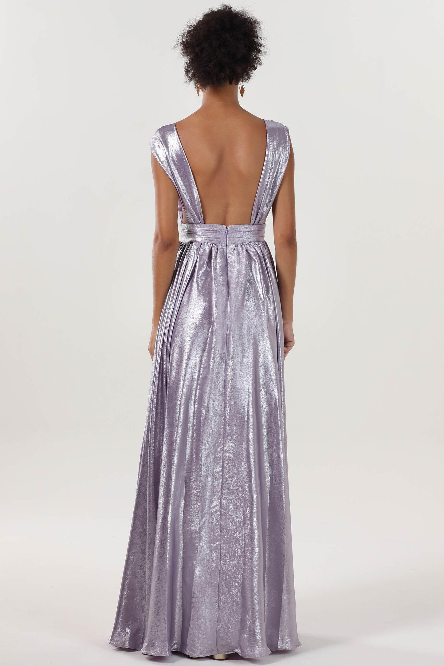 A-line Maxi Metallic Formal Dress CS0648 - COCOMELODY