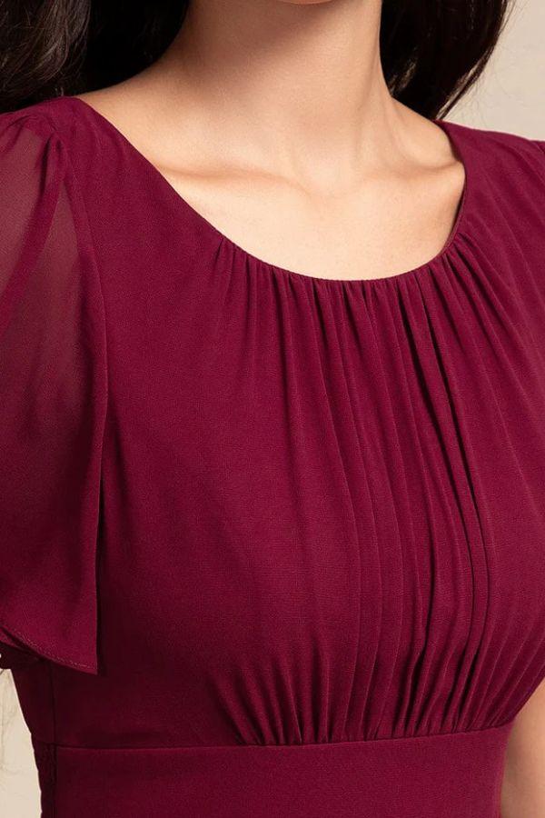 Asymmetrical Maxi Chiffon Dress CS0684 - COCOMELODY